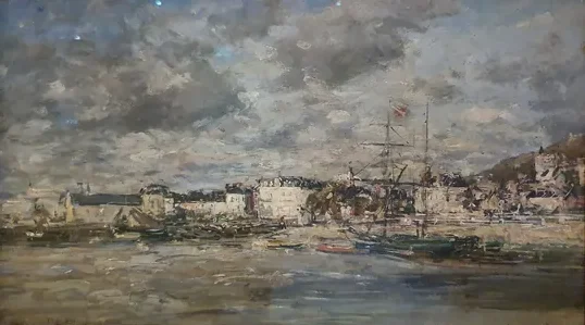 Vue de Trouville — Eugène Boudin