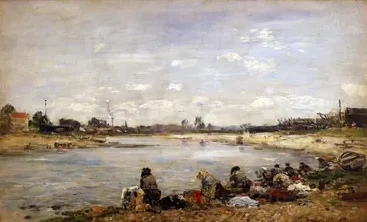 La Lessive — Eugène Boudin