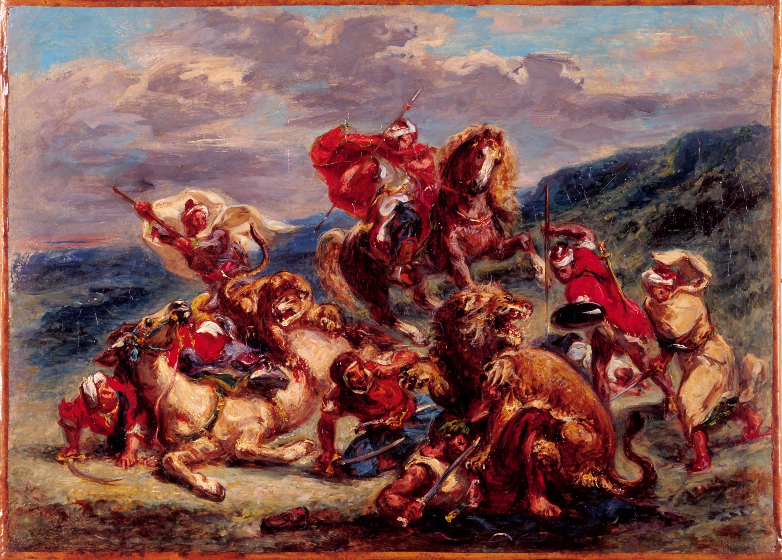 Chasse au lion, Eugène Delacroix