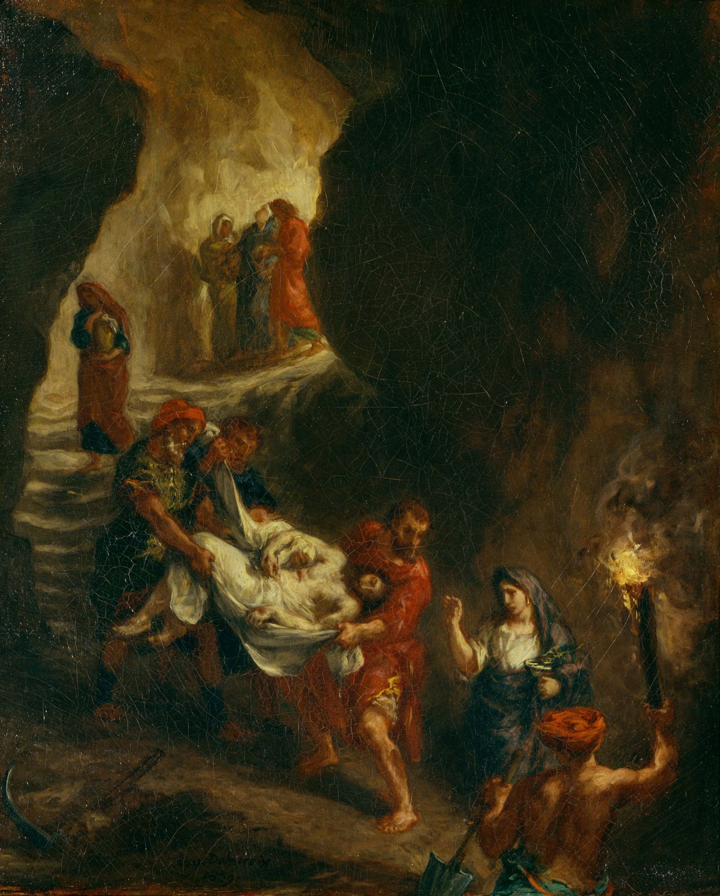 Christ Carried Down to the Tomb, Eugène Delacroix