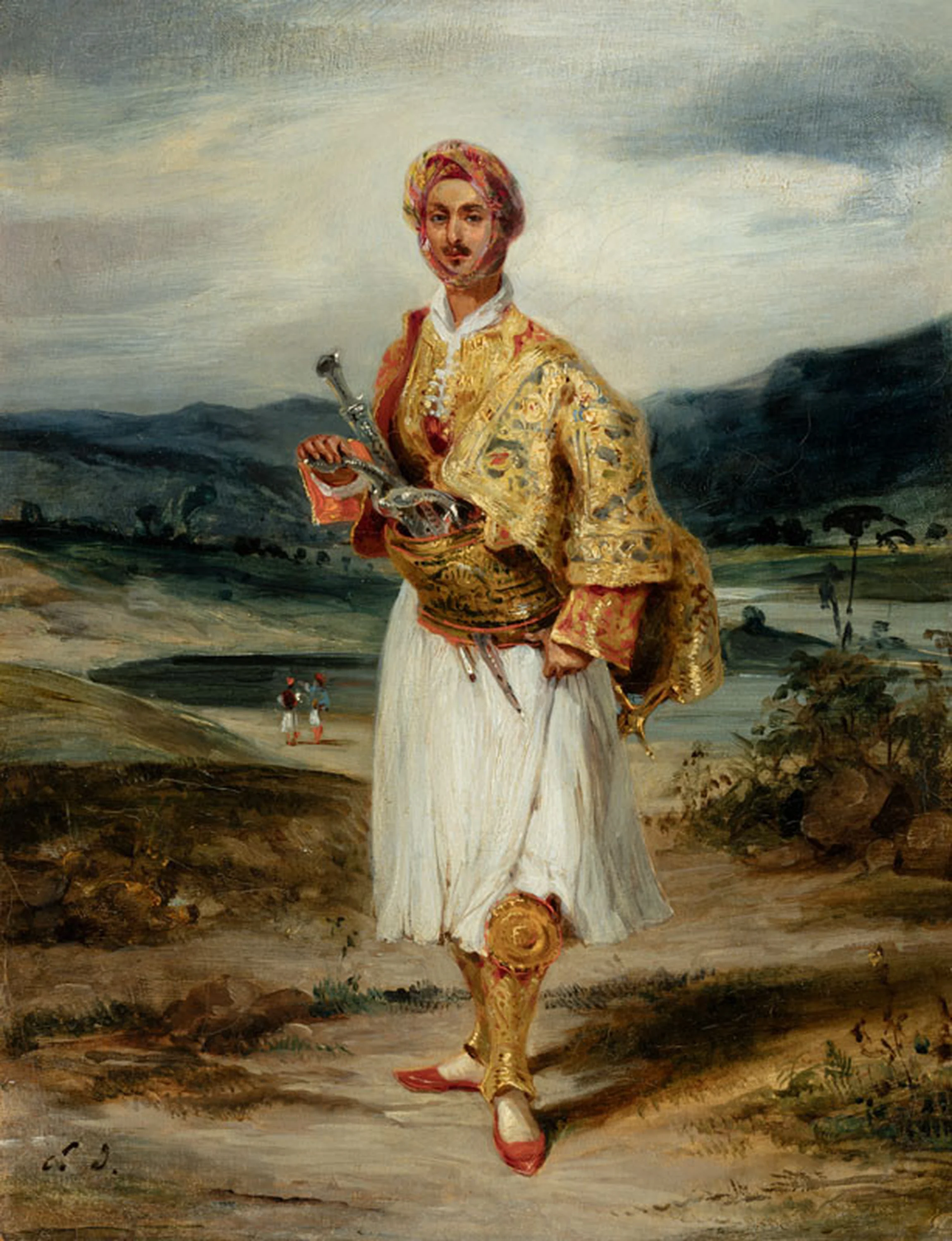 Count Palatiano in Suliot Costume, Eugène Delacroix