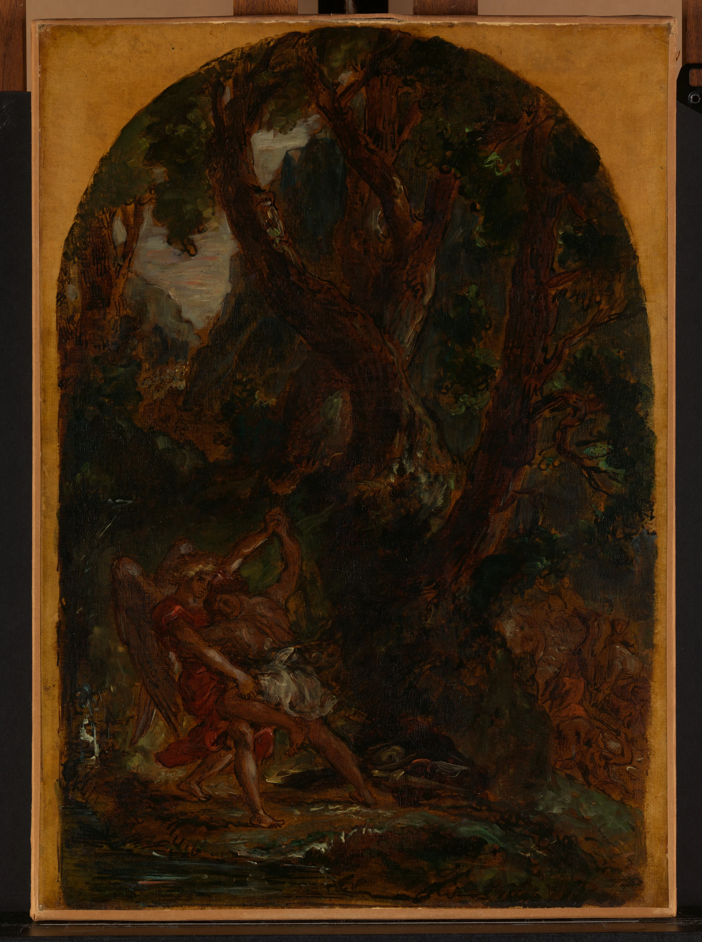 Esquisse pour La Lutte de Jacob avec l'ange, Eugène Delacroix