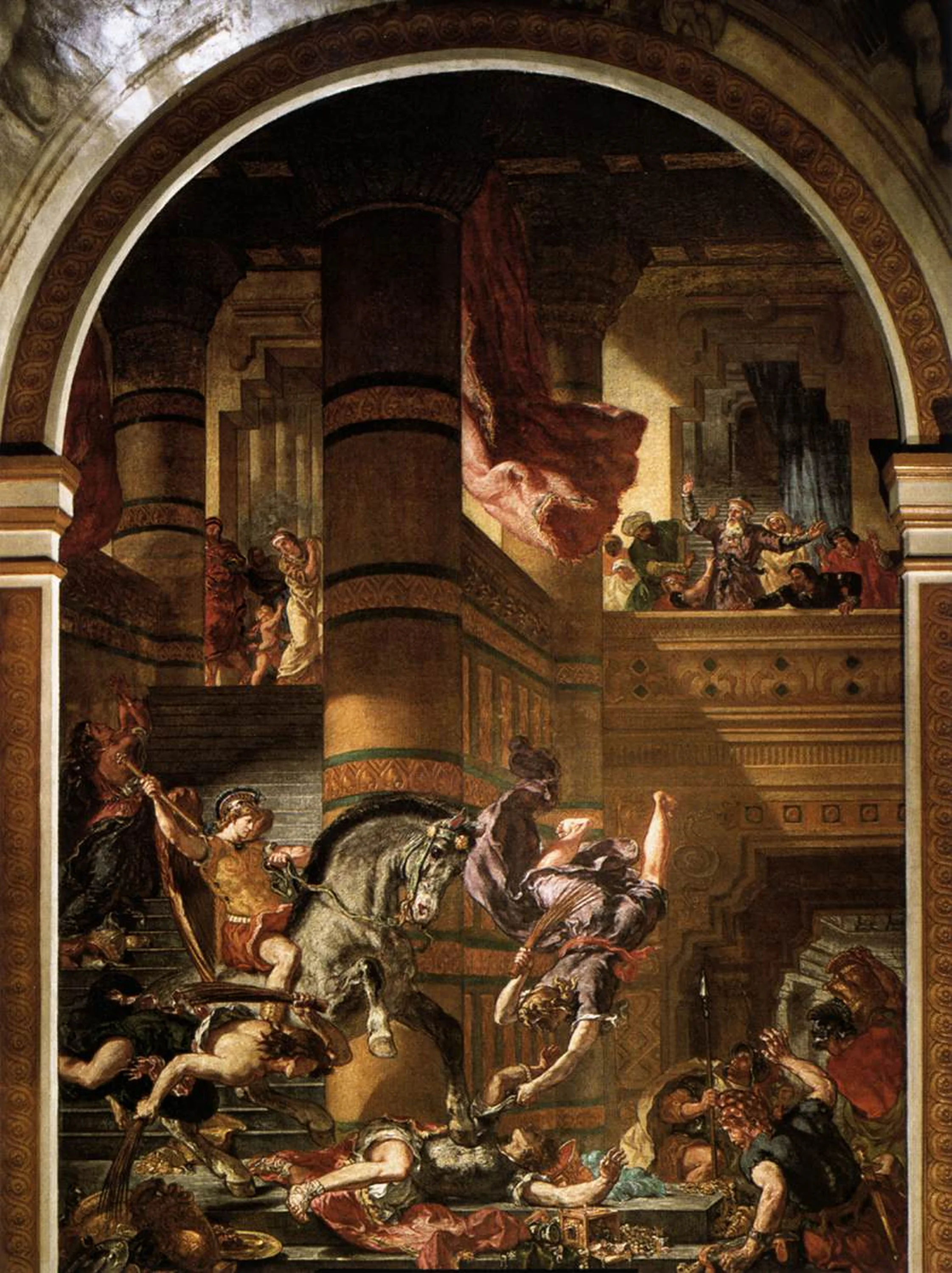 Héliodore chassé du temple, Eugène Delacroix