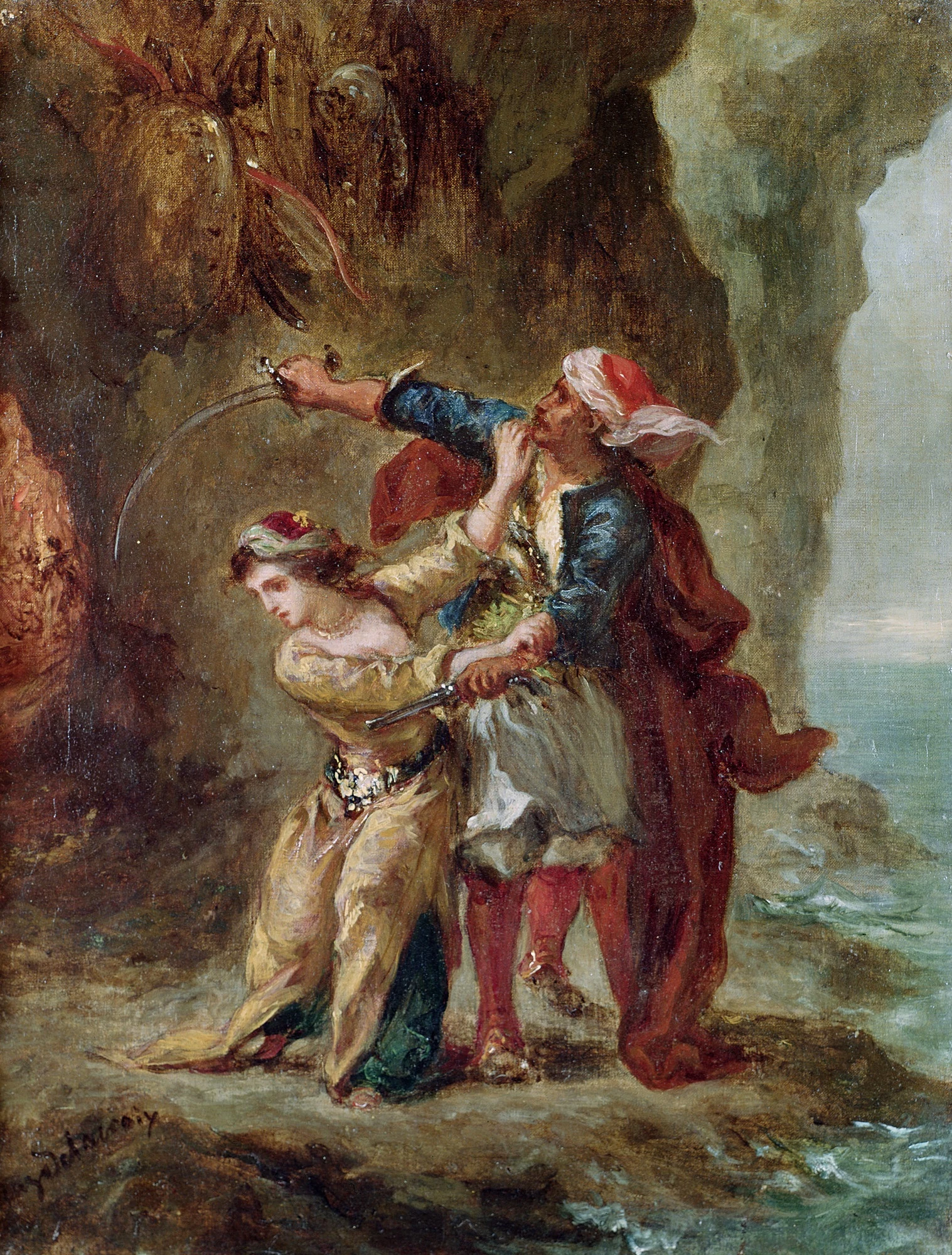 La Fiancée d'Abydos, Eugène Delacroix
