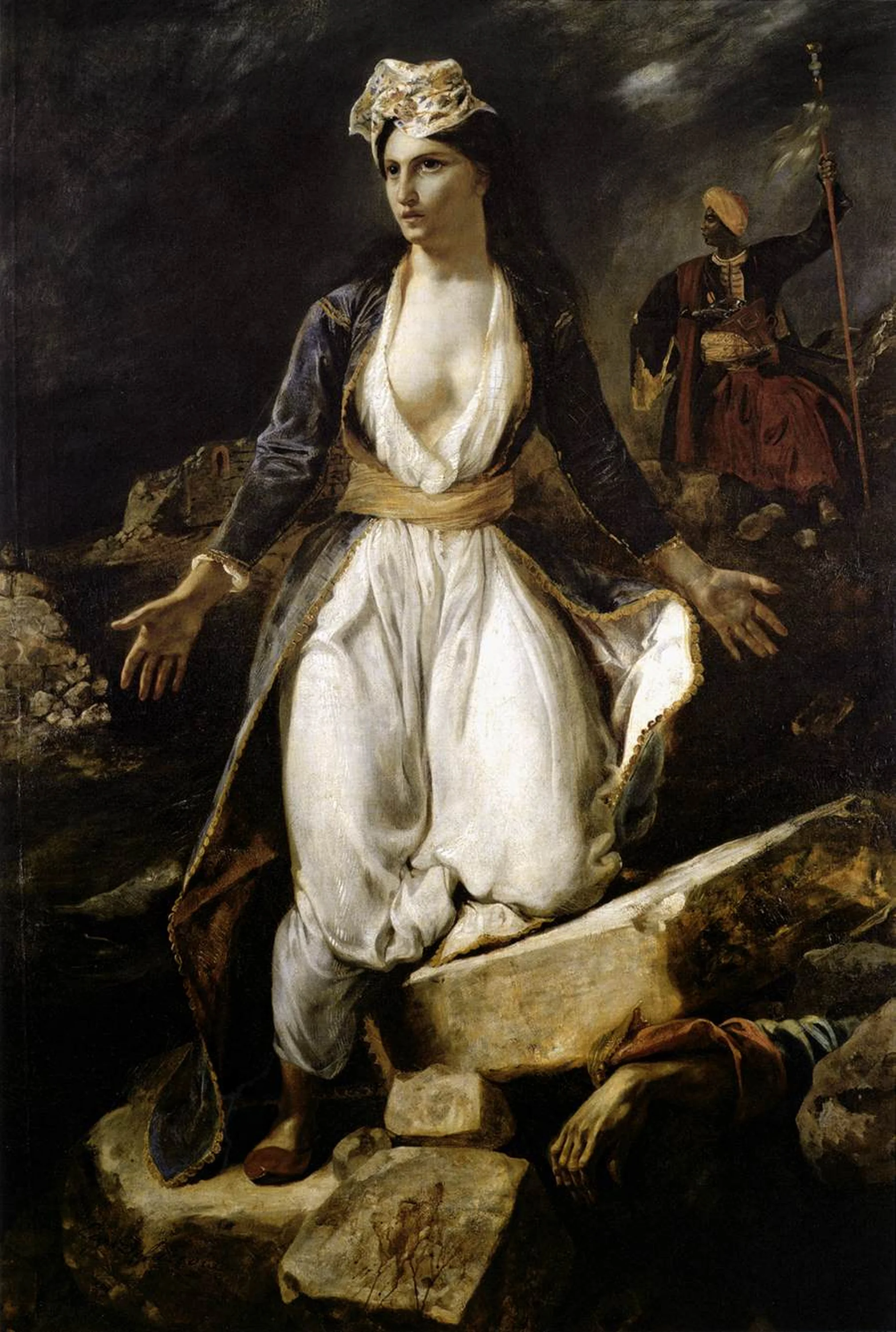 La Grèce sur les ruines de Missolonghi, Eugène Delacroix