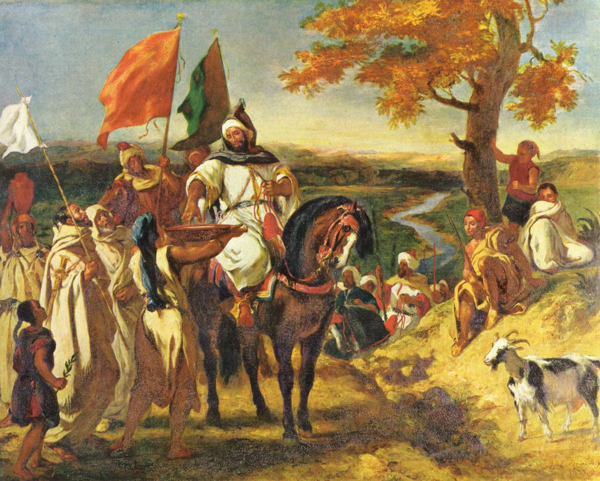 Le Kaïd, chef marocain, Eugène Delacroix