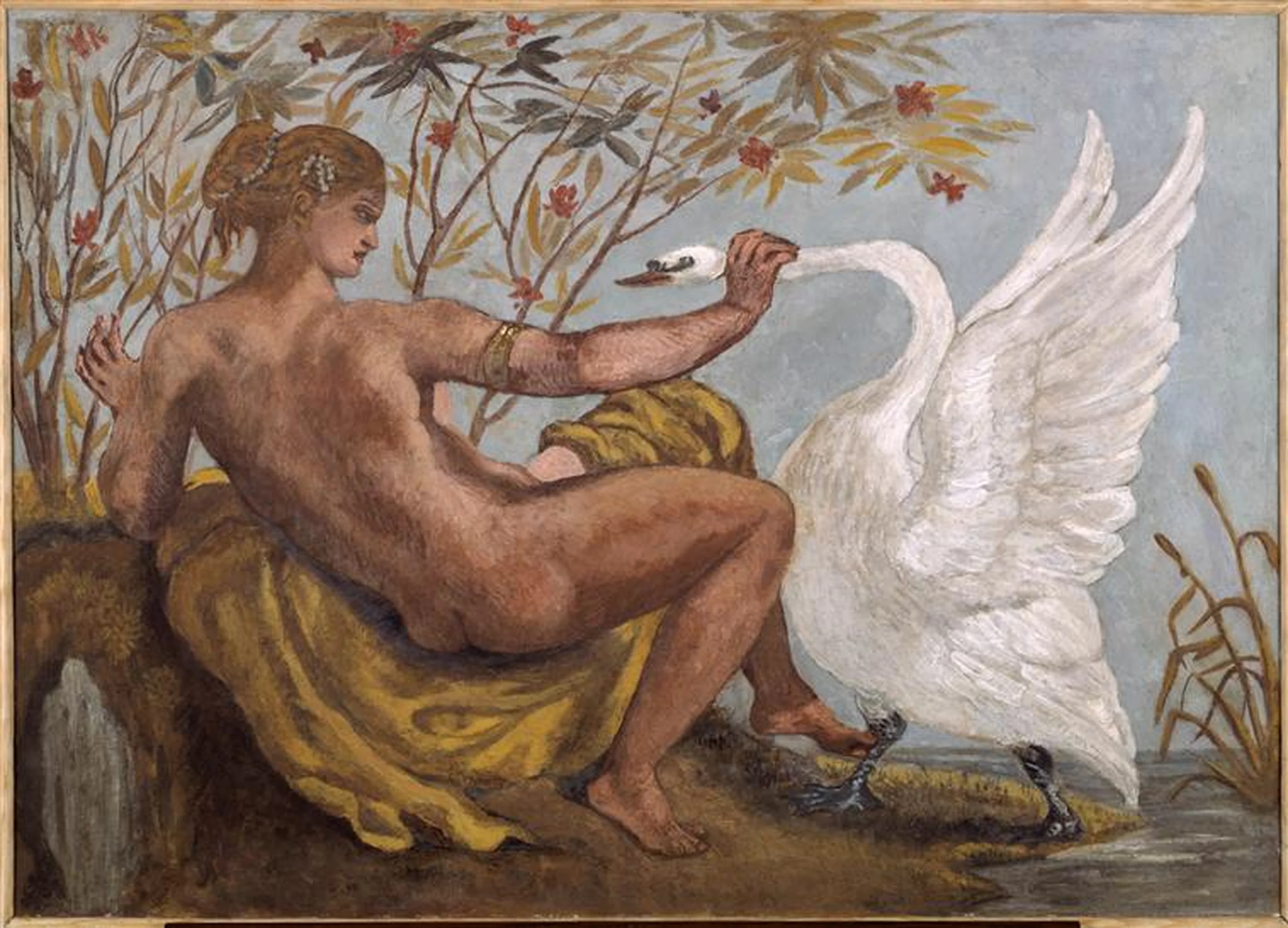 Léda et le Cygne, Eugène Delacroix