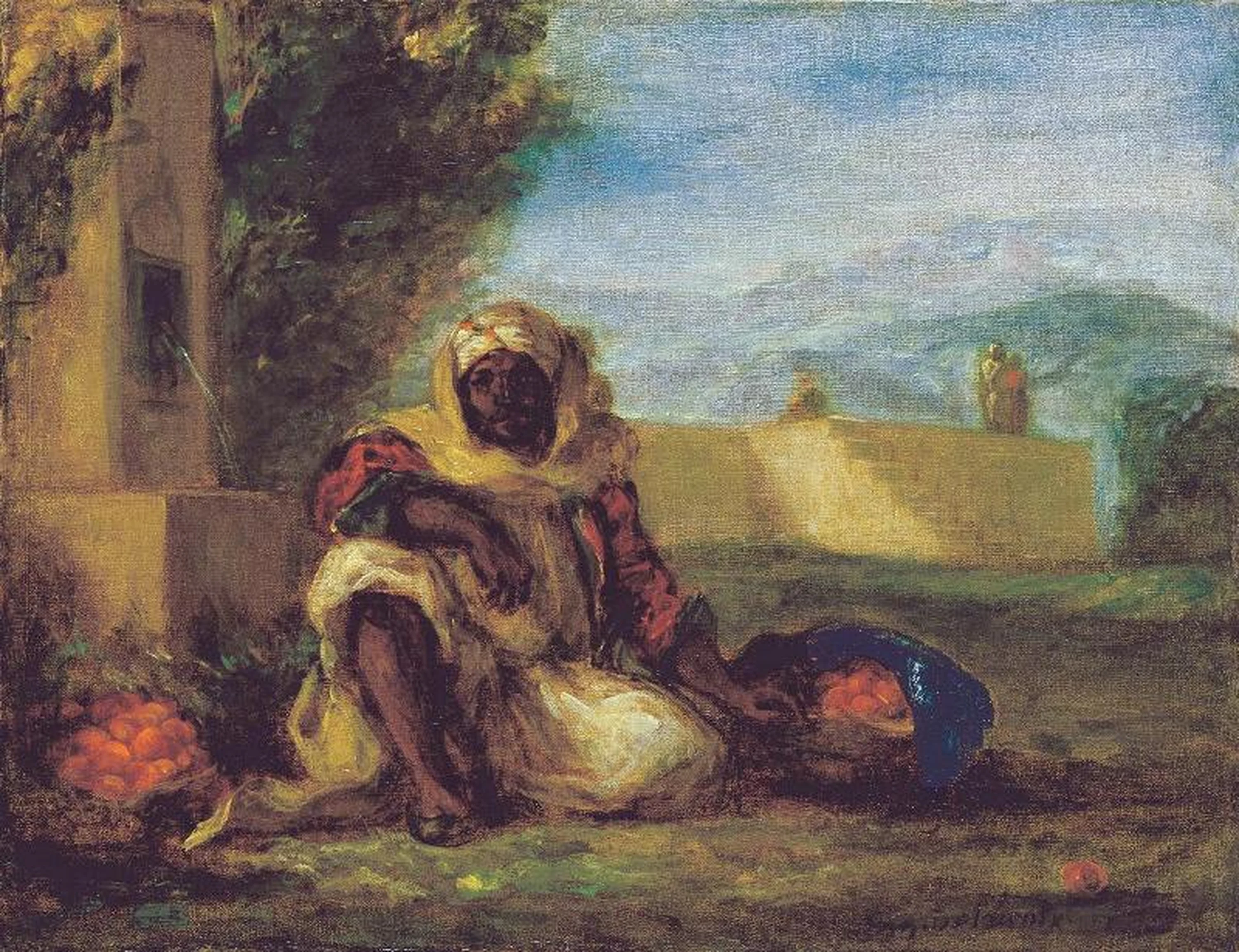 Marchand d’oranges au Maroc, Eugène Delacroix