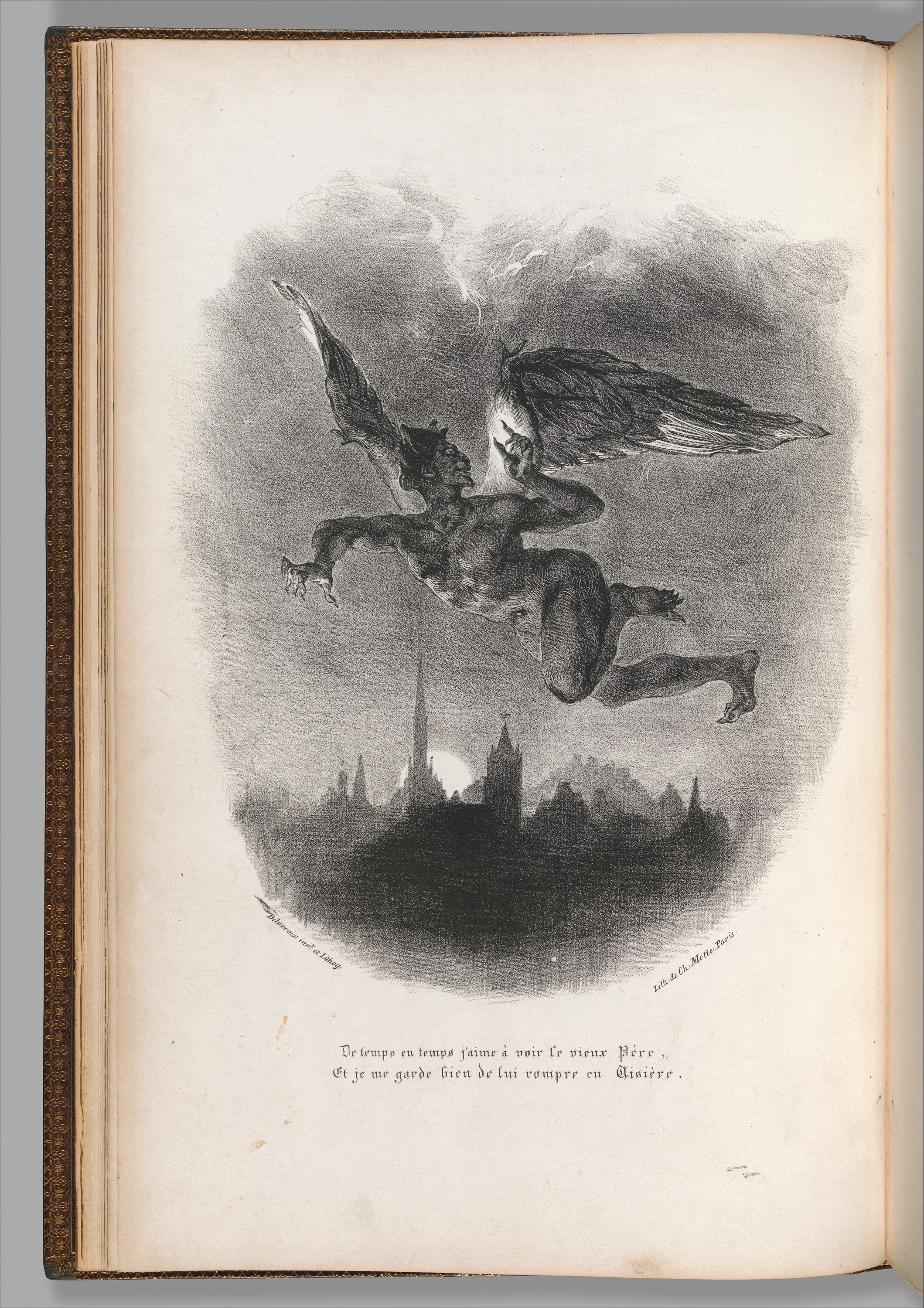 Méphistophélès dans les airs, Eugène Delacroix