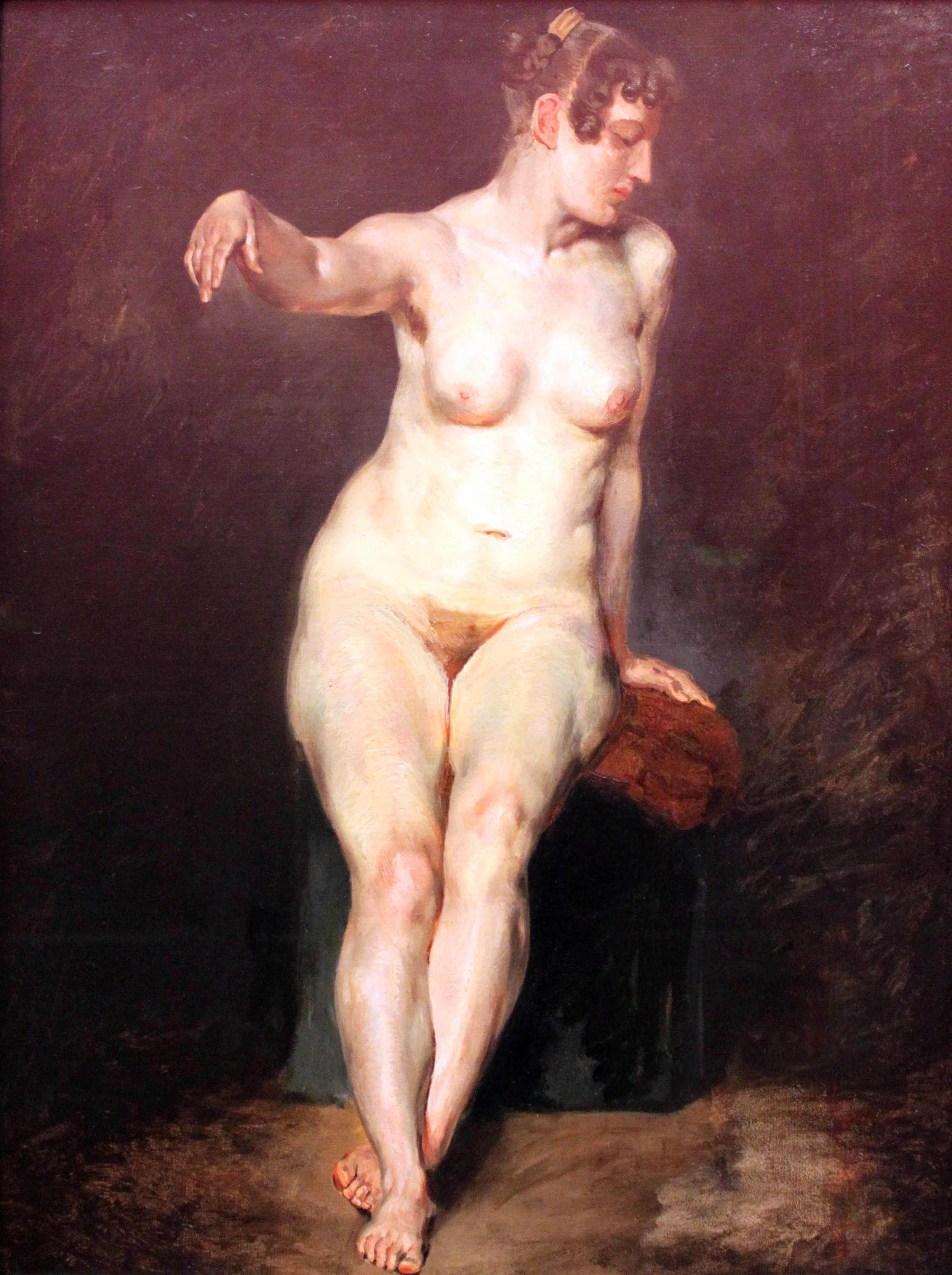 Nu assis, Mademoiselle Rose, Eugène Delacroix