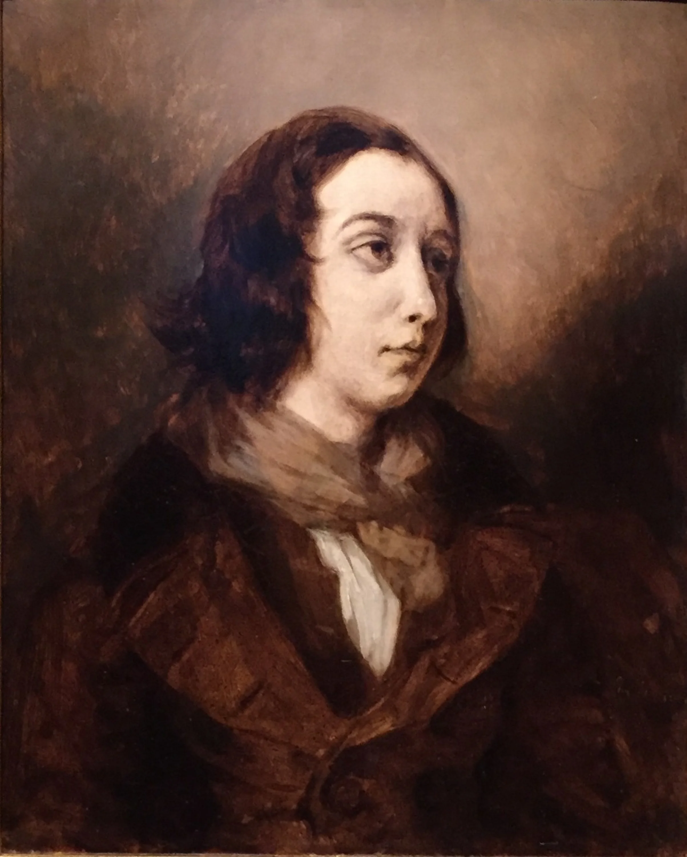 Portrait de George Sand, Eugène Delacroix