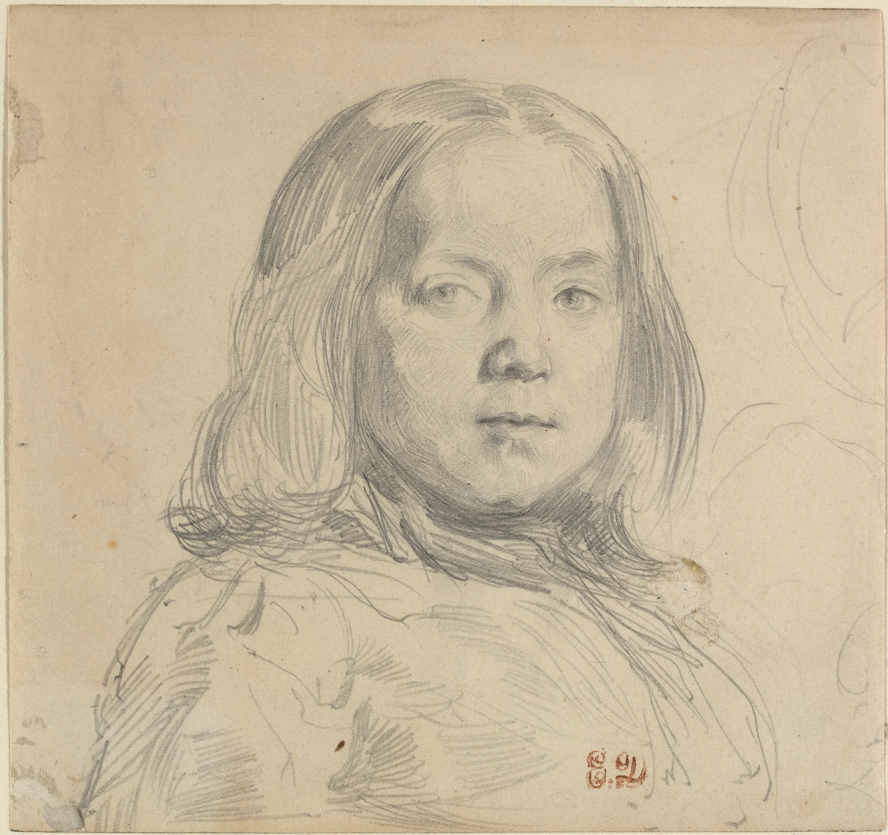 Portrait of a Child, Eugène Delacroix