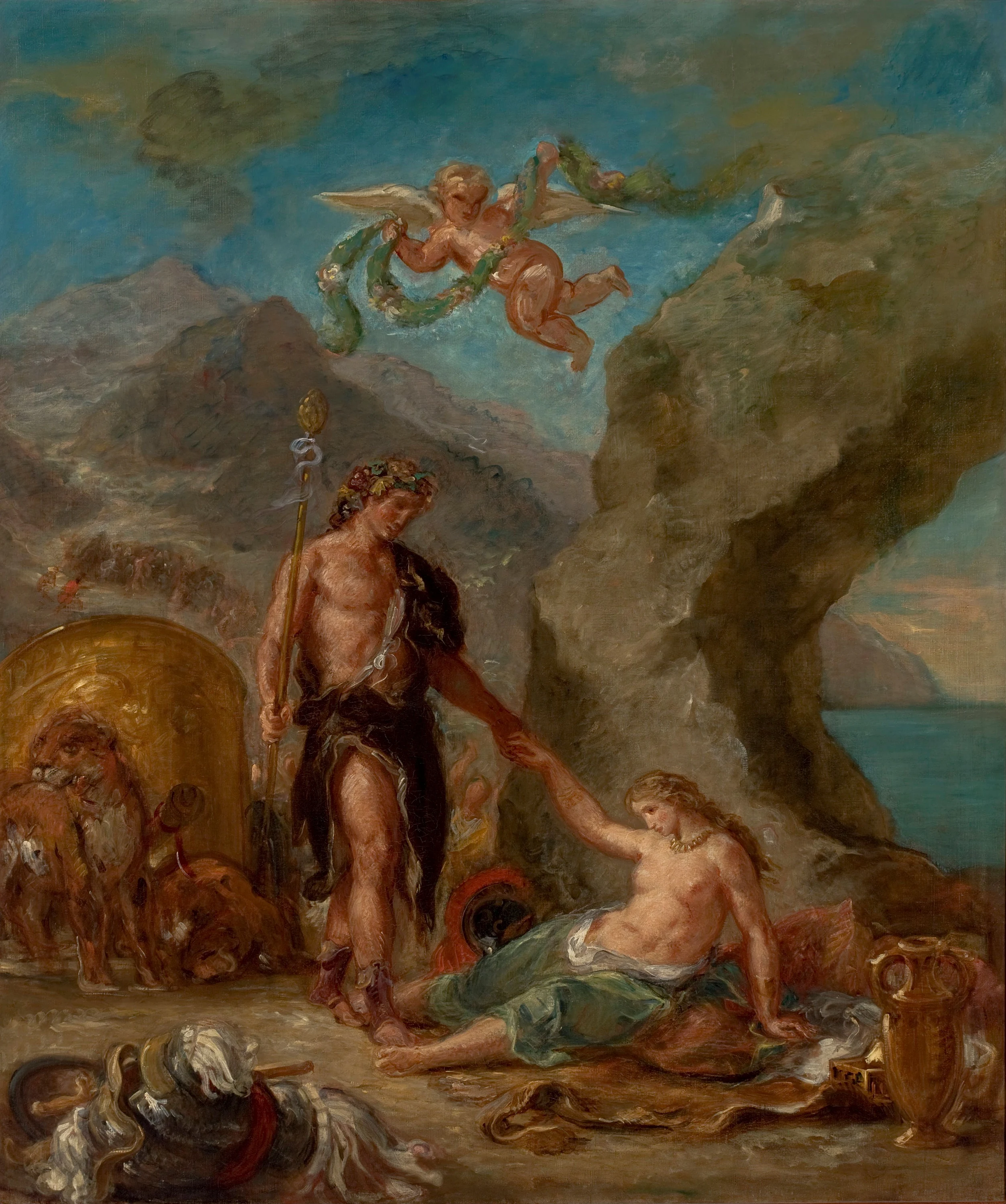 The Autumn - Baccus and Ariadne, Eugène Delacroix