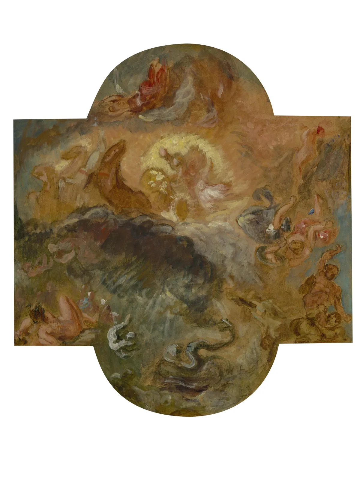 Apollon tuant le serpent Python, Eugène Delacroix