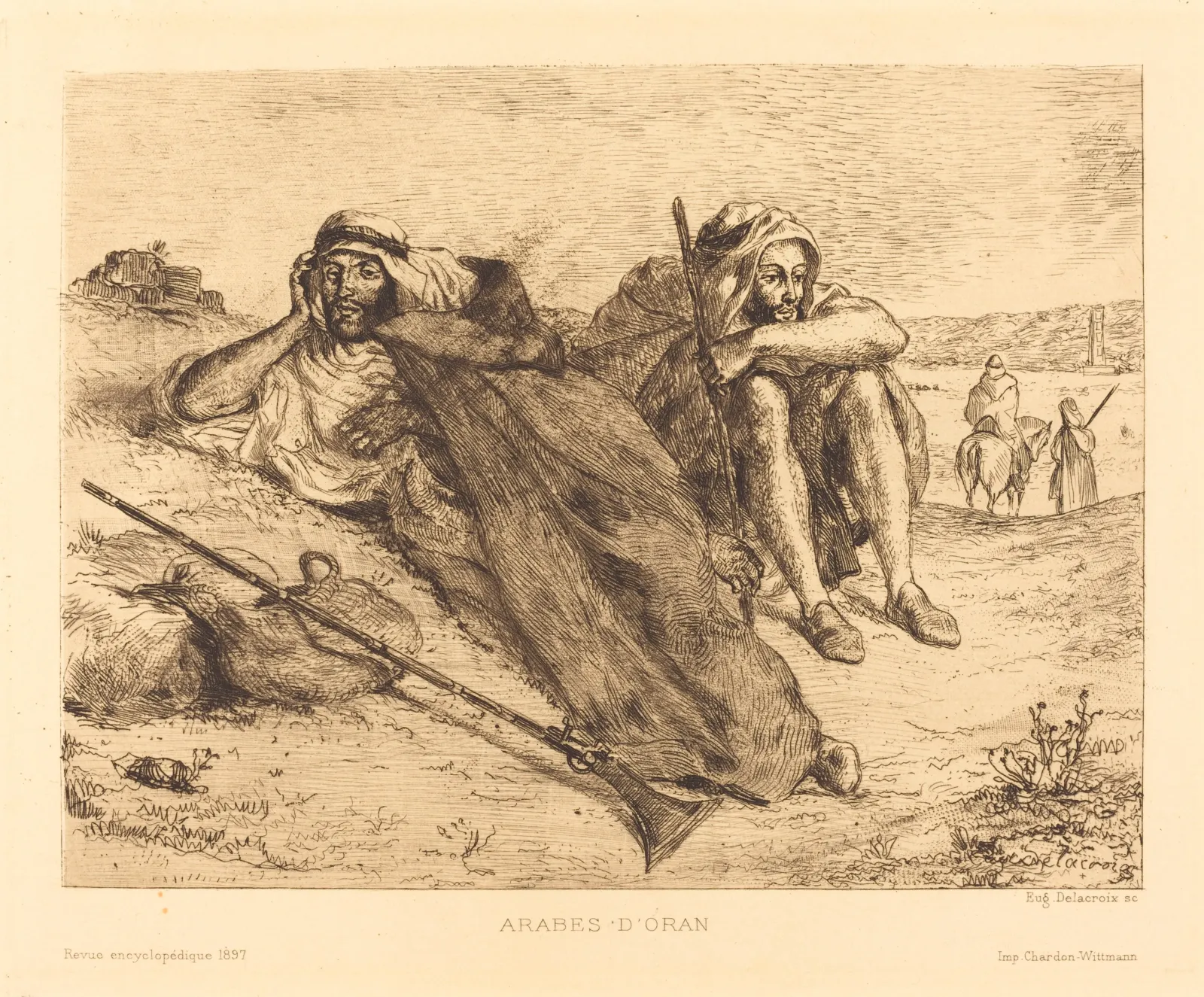 Arabes d'Oran, Eugène Delacroix