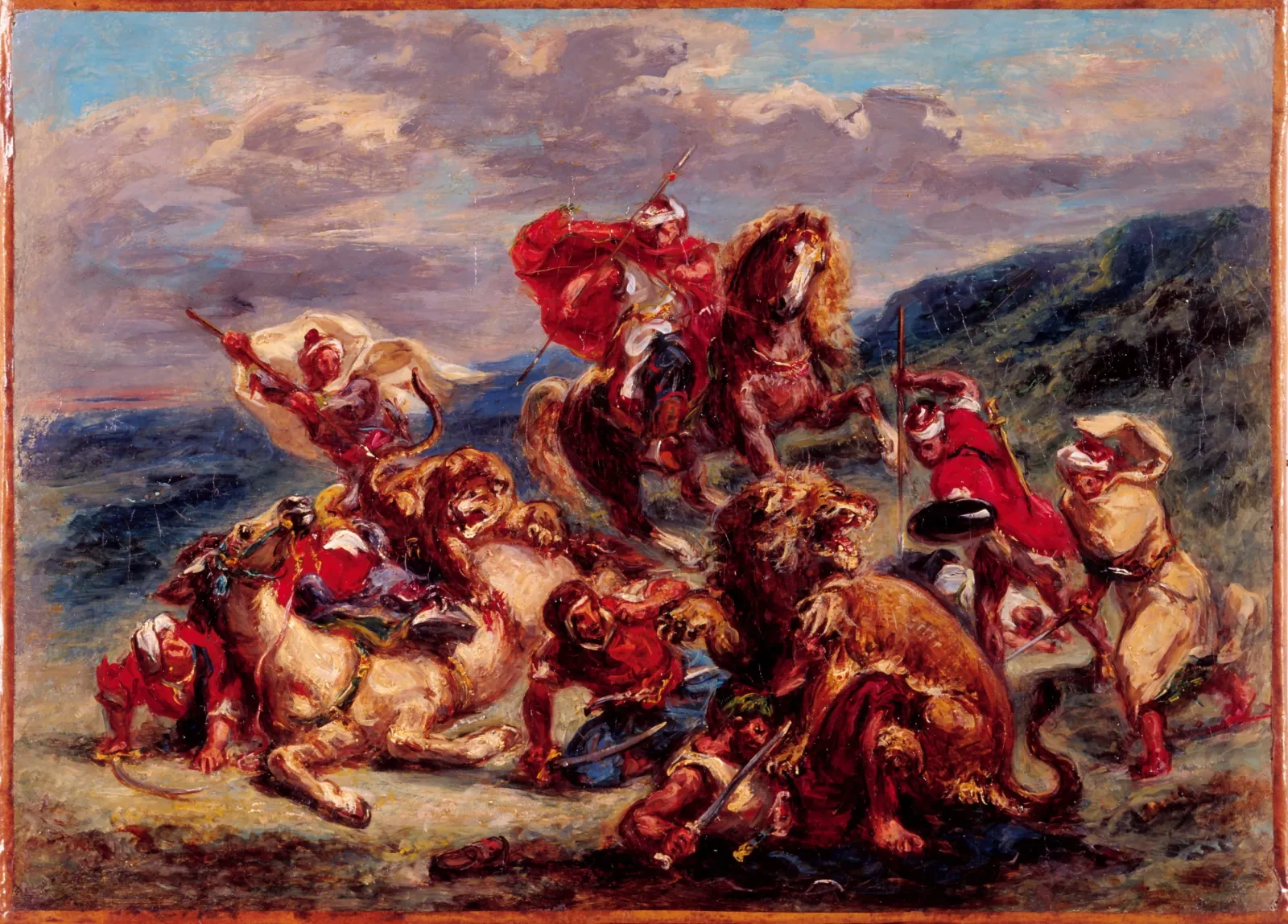Chasse au lion, Eugène Delacroix