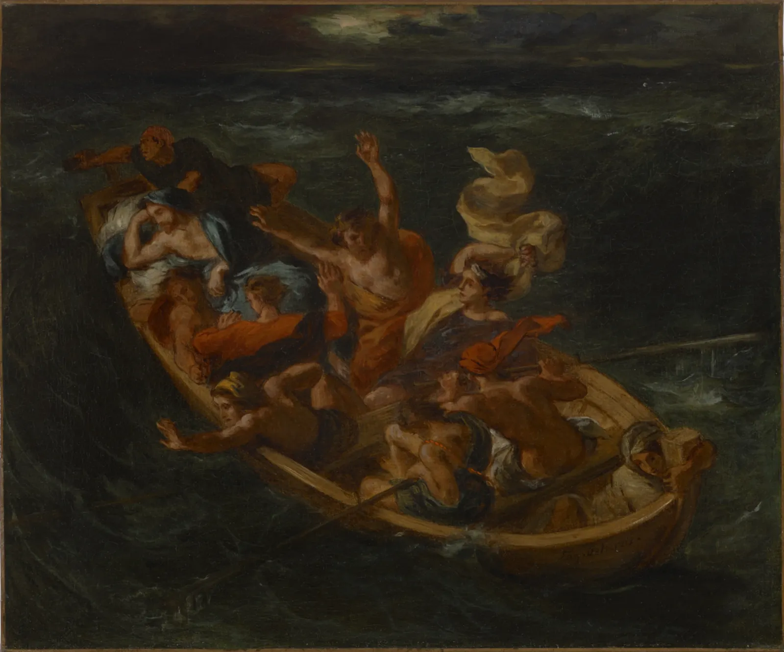 Christ on the Lake of Genesareth, Eugène Delacroix