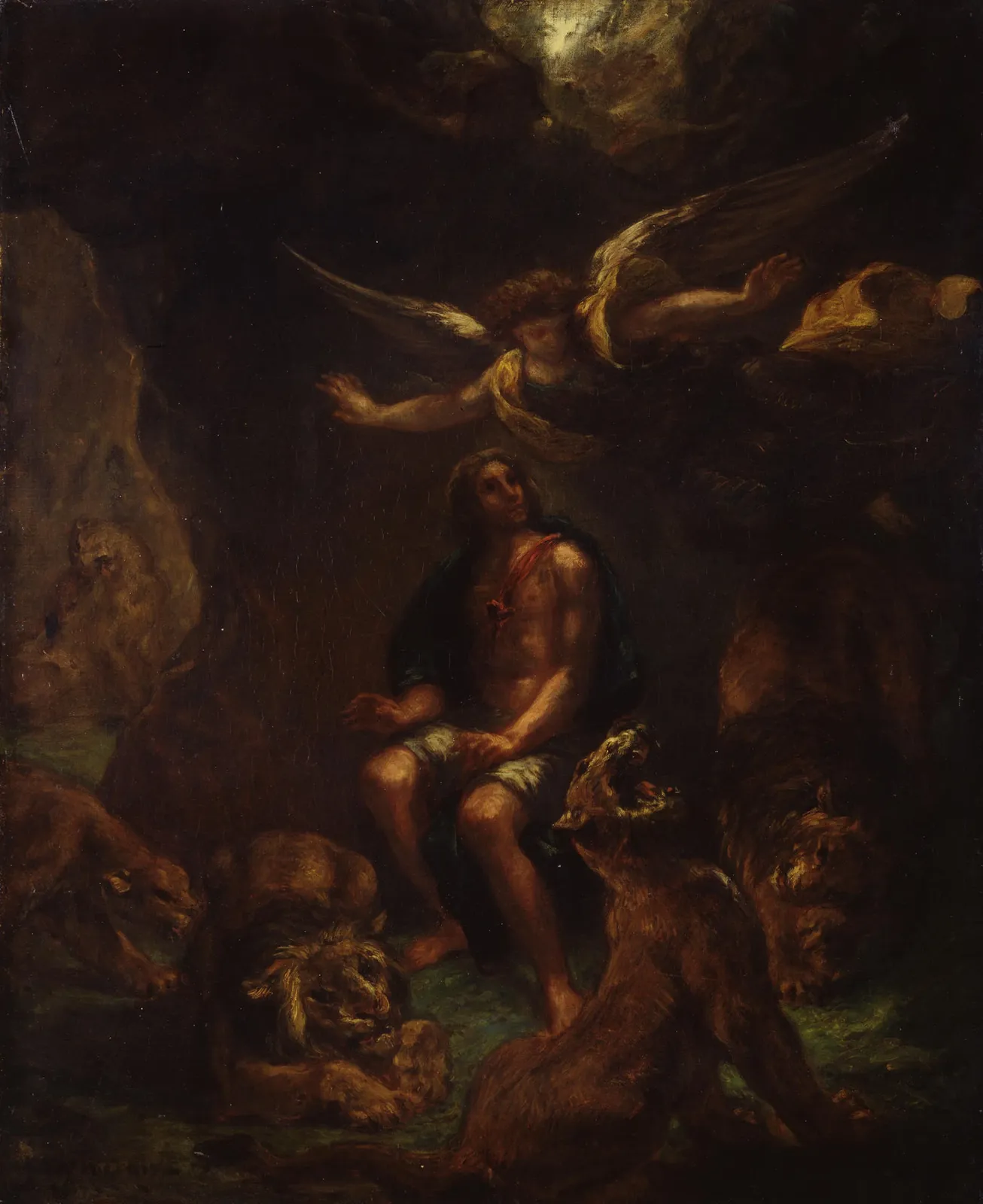 Daniel dans la fosse aux lions, Eugène Delacroix