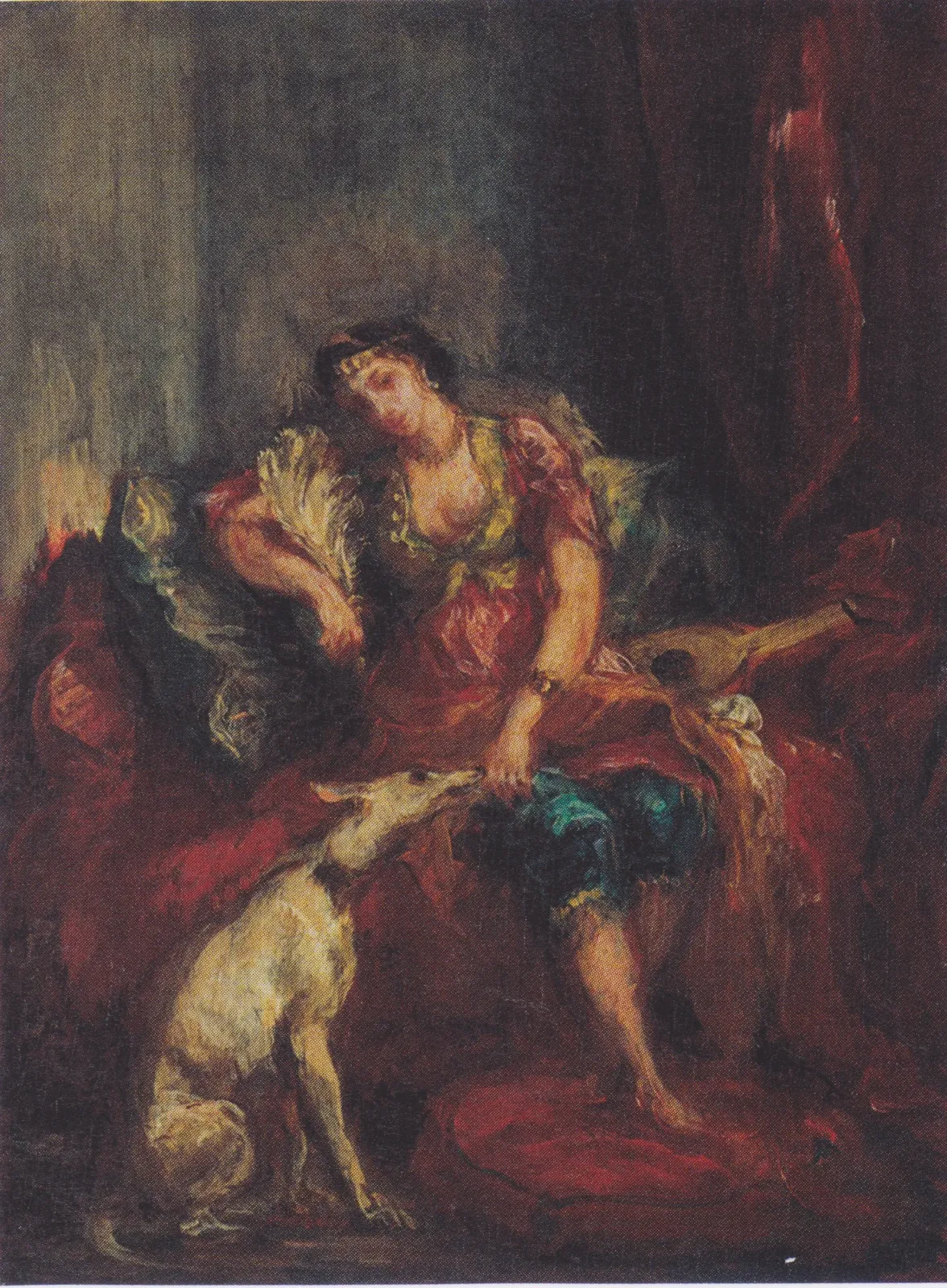 Femme d’Alger avec un lévrier, Eugène Delacroix