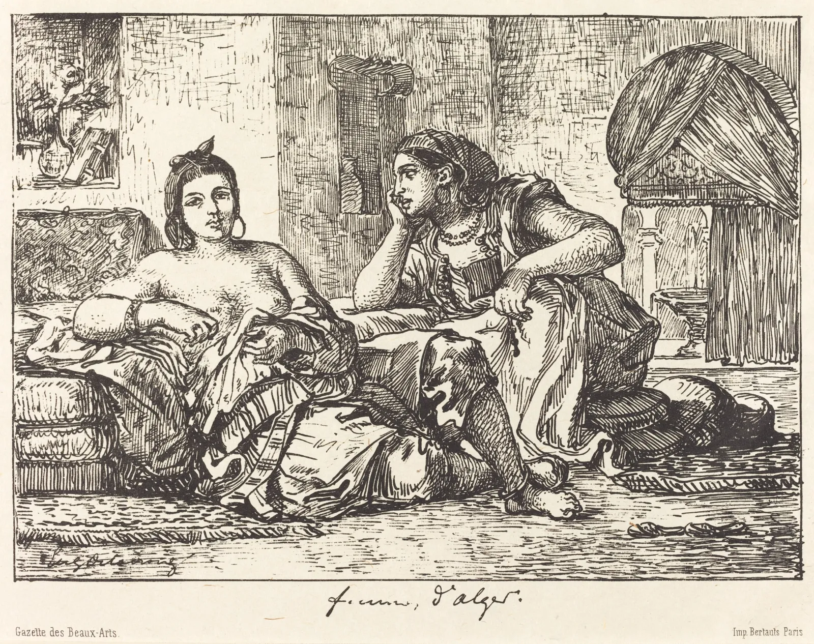 Femmes d'Alger, Eugène Delacroix