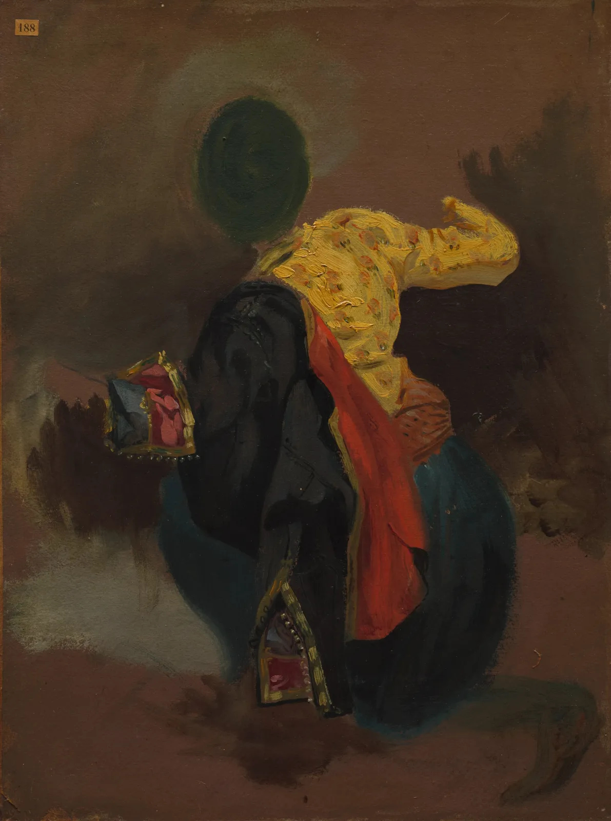 Figure en costume turc, Eugène Delacroix