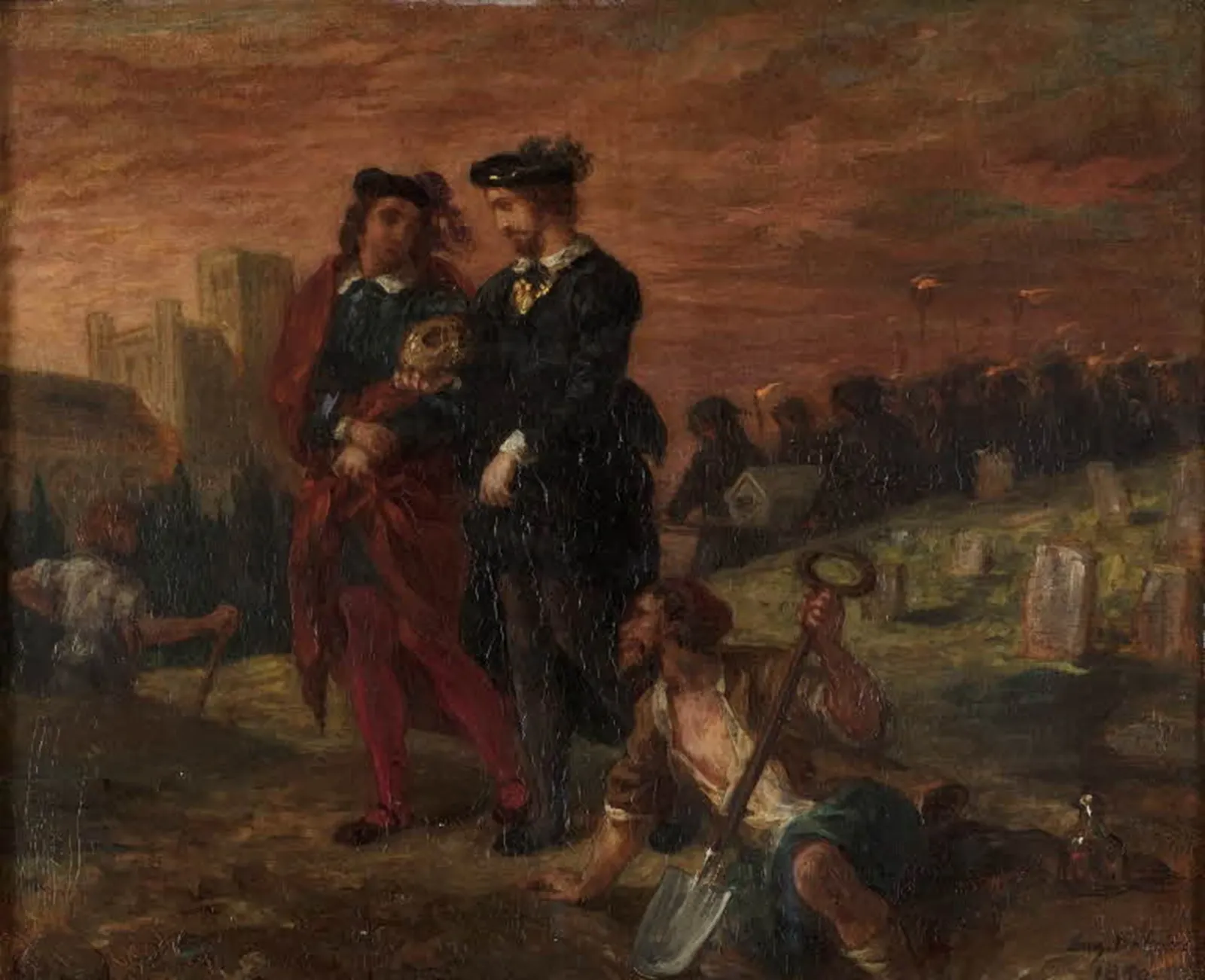 Hamlet et Horatio au cimetière, Eugène Delacroix