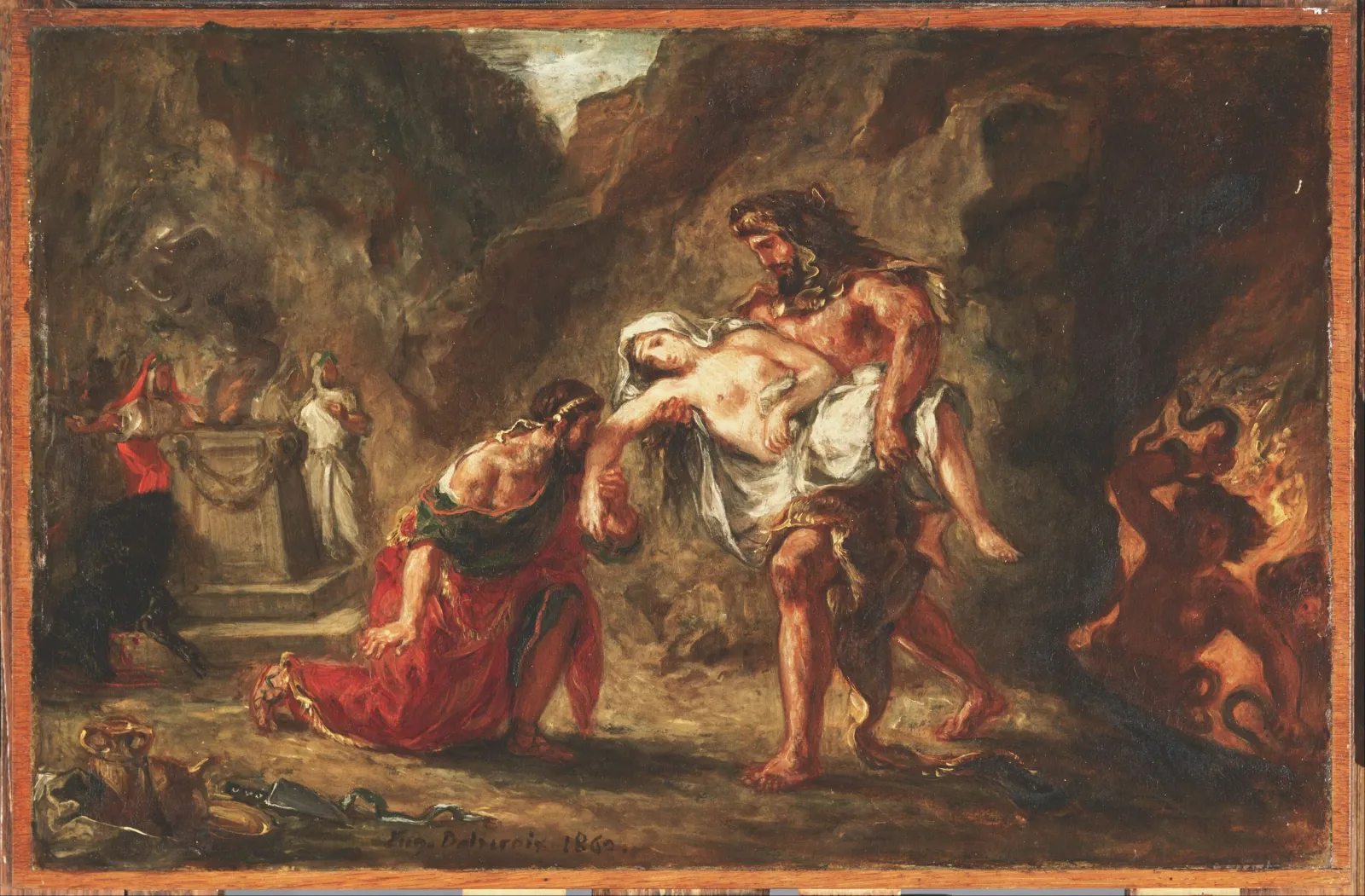 Hercules and Alcestis, Eugène Delacroix