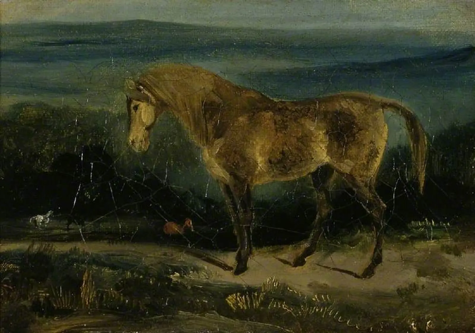 Horse in a Landscape, Eugène Delacroix