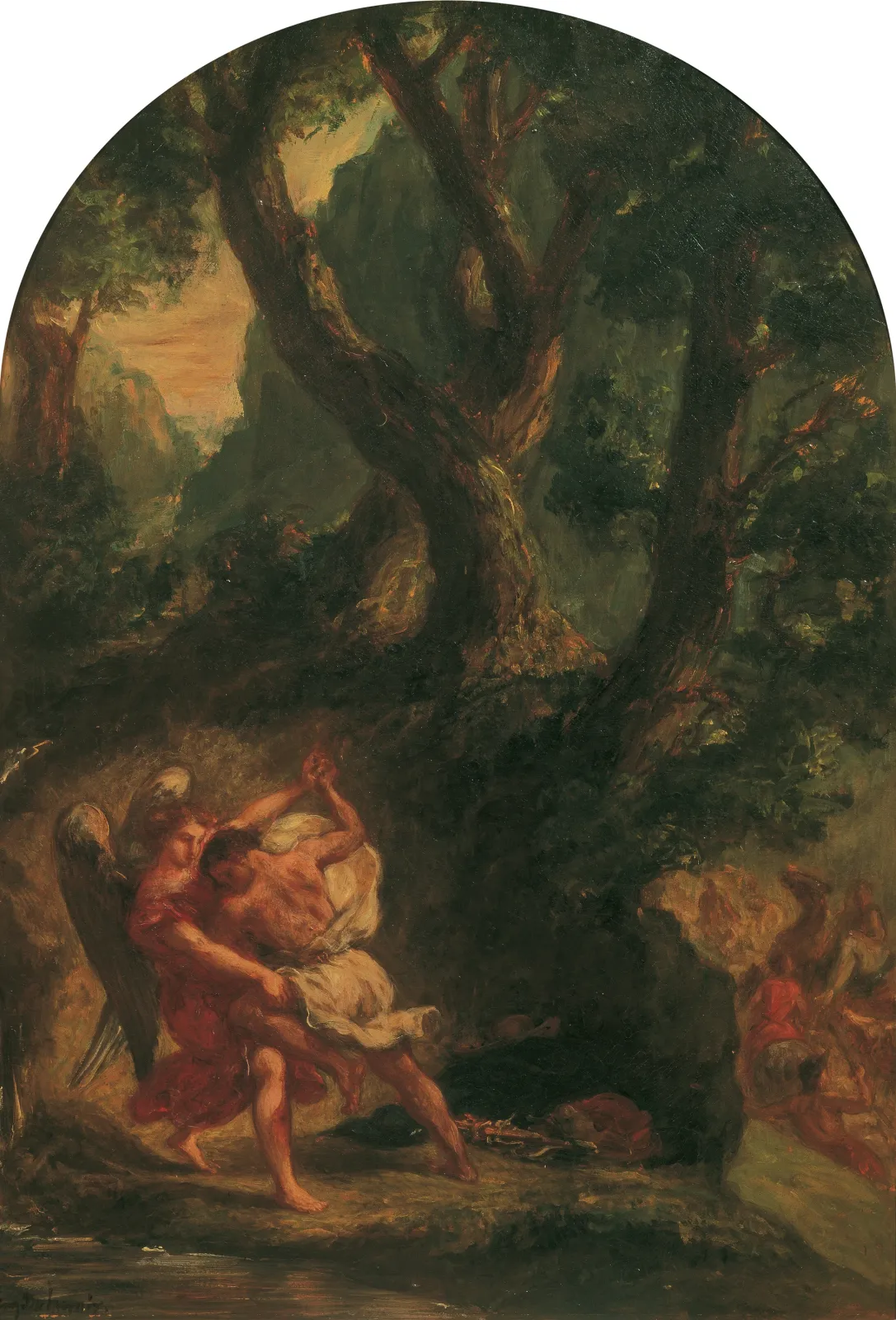 Jakob ringt mit dem Engel, Eugène Delacroix