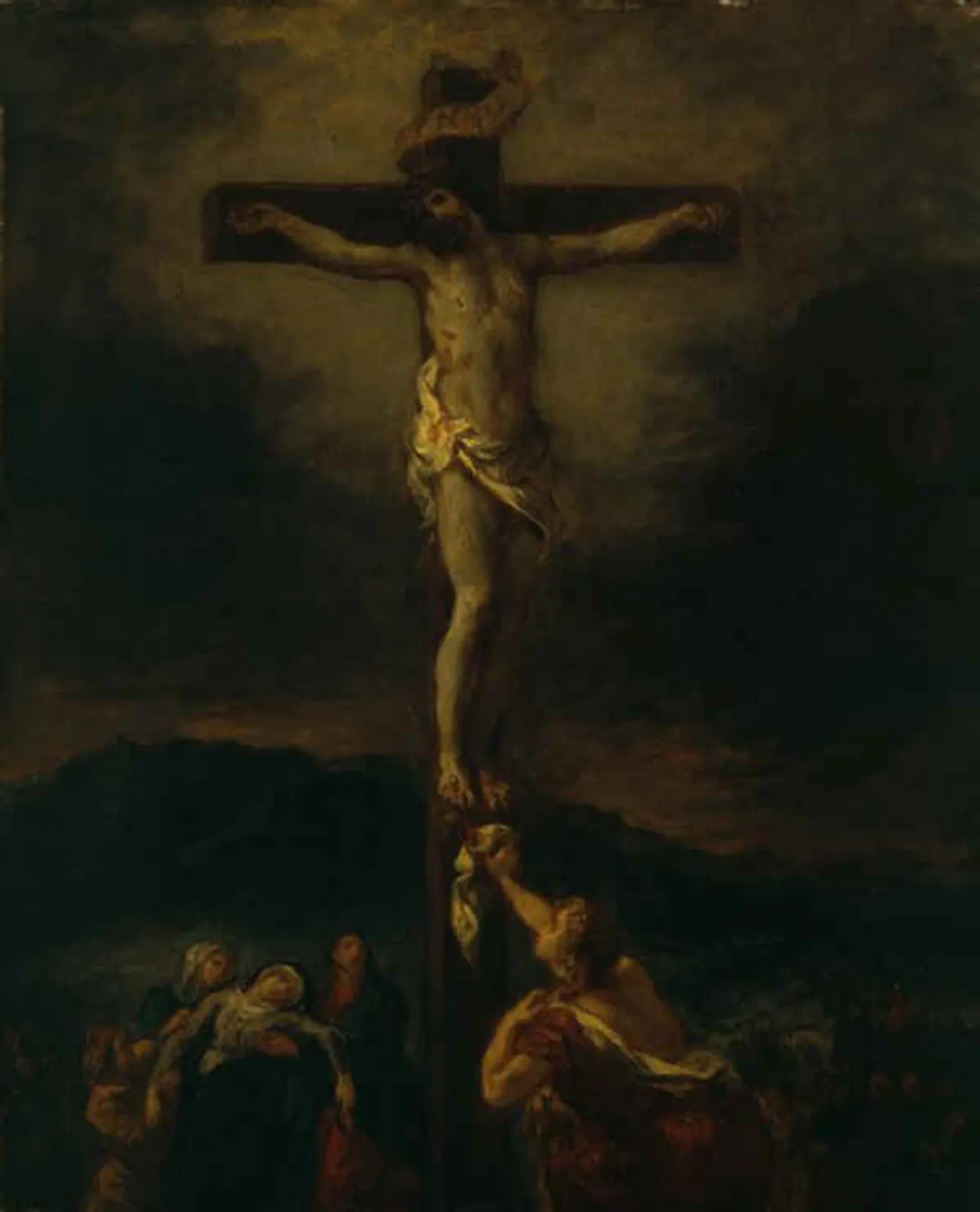 Le Christ en croix avec les saintes femmes, Eugène Delacroix