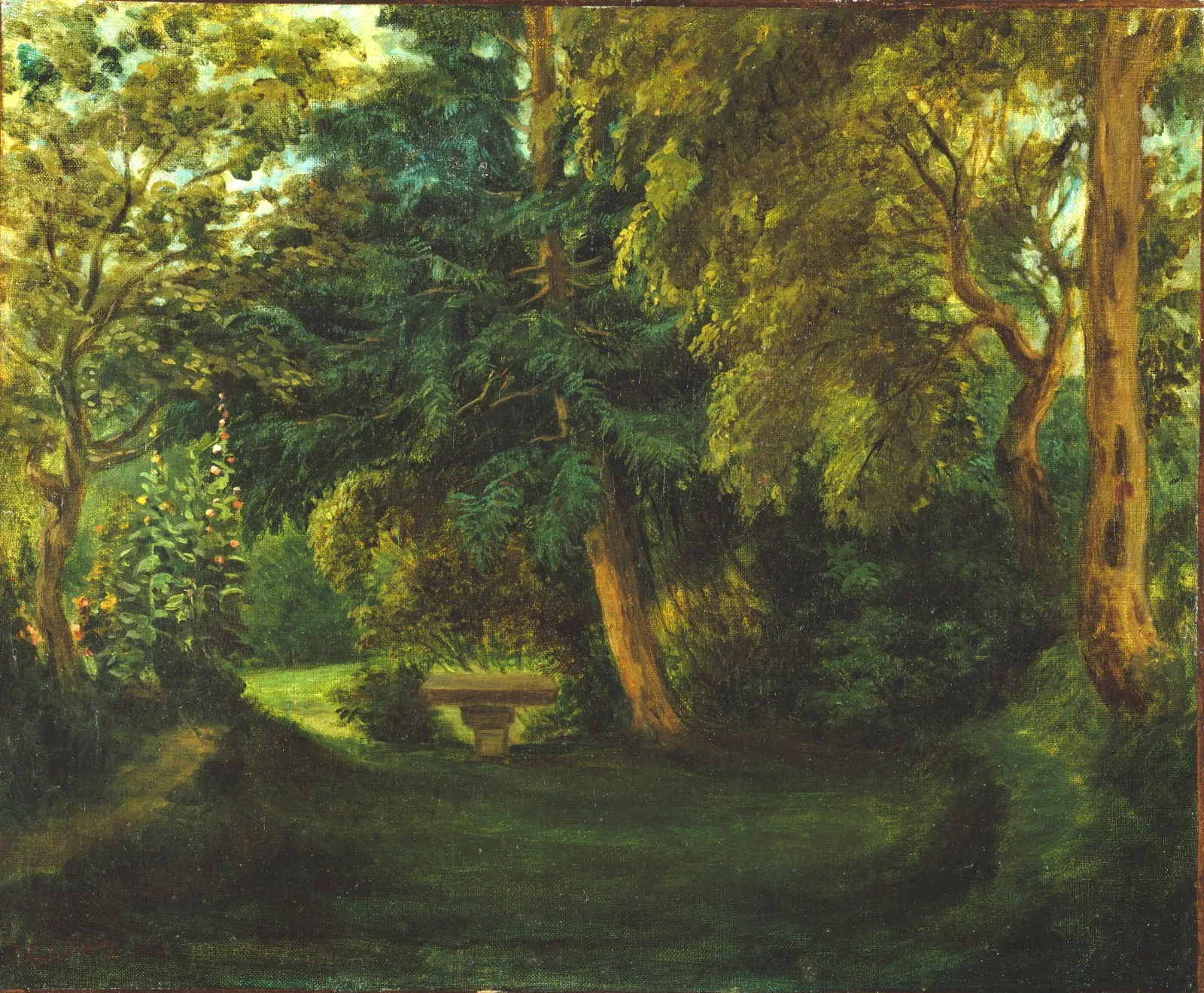 Le Jardin de George Sand à Nohant, Eugène Delacroix