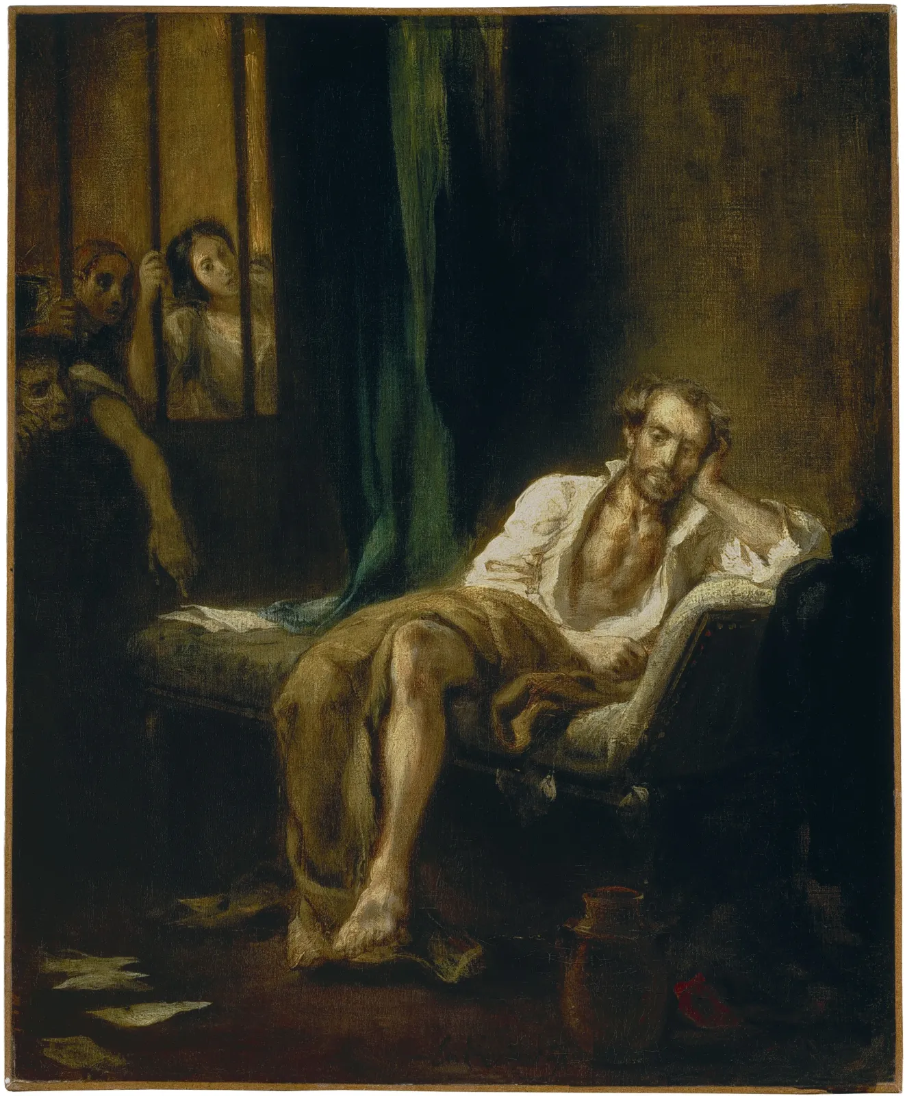Le Tasse dans la maison des fous, Eugène Delacroix
