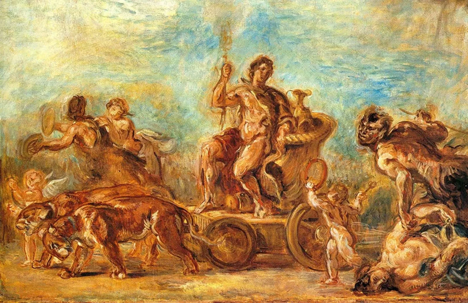 Le Triomphe de Bacchus, Eugène Delacroix