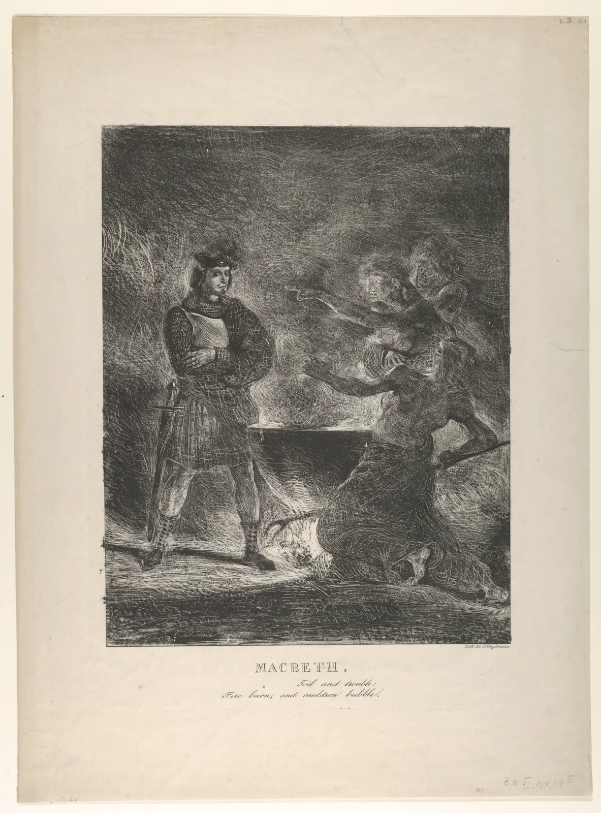 Macbeth consultant les sorcières, Eugène Delacroix
