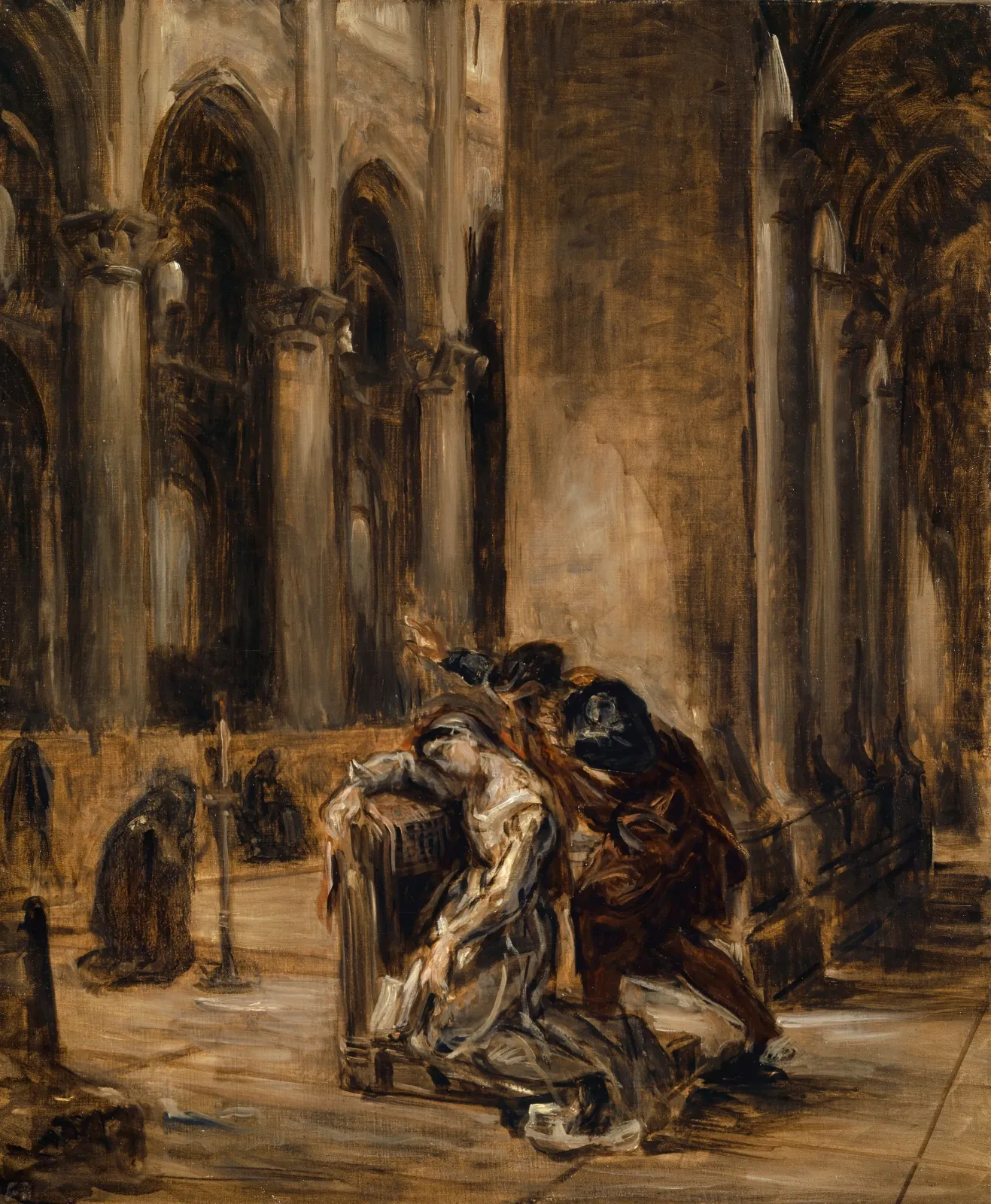 Marguerite à l'église, Eugène Delacroix