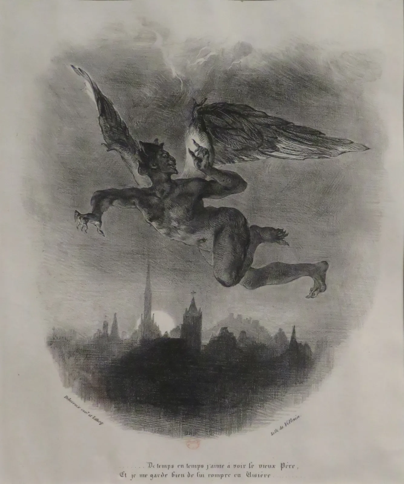 Méphistophélès dans les airs, Eugène Delacroix