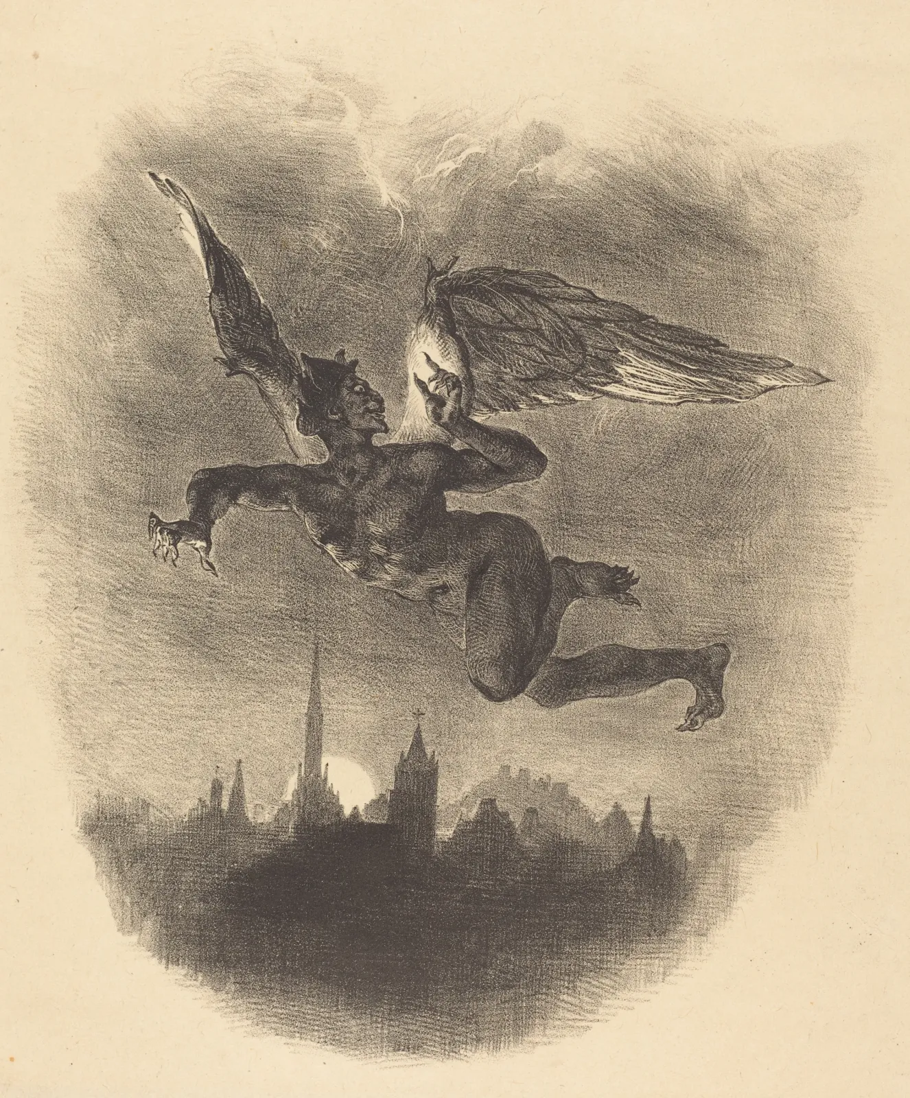 Mephistopheles in the Air, Eugène Delacroix