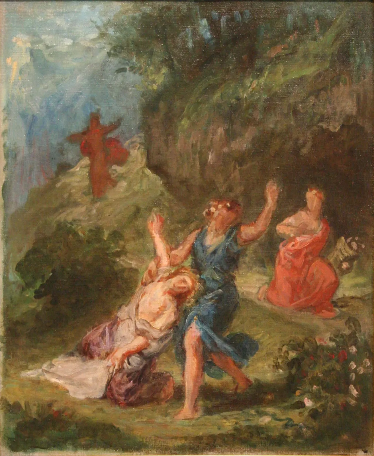 Orphée secourant Eurydice, Eugène Delacroix