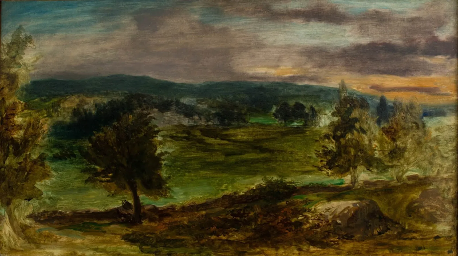 Paysage à Champrosay, Eugène Delacroix