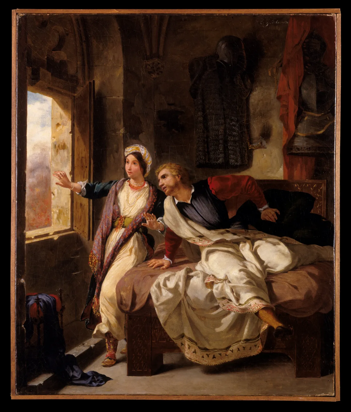 Rebecca and the Wounded Ivanhoe, Eugène Delacroix