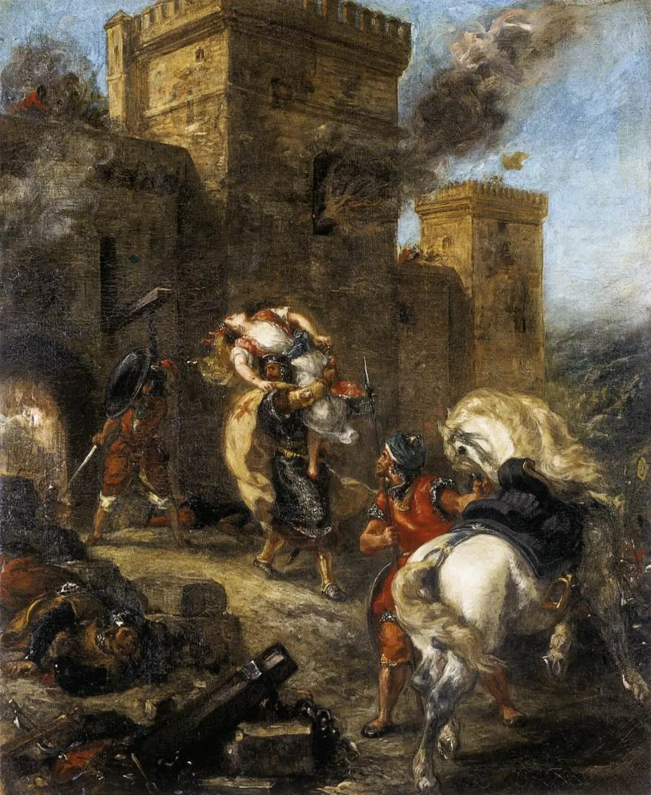 Rébecca enlevée par le Templier, Eugène Delacroix
