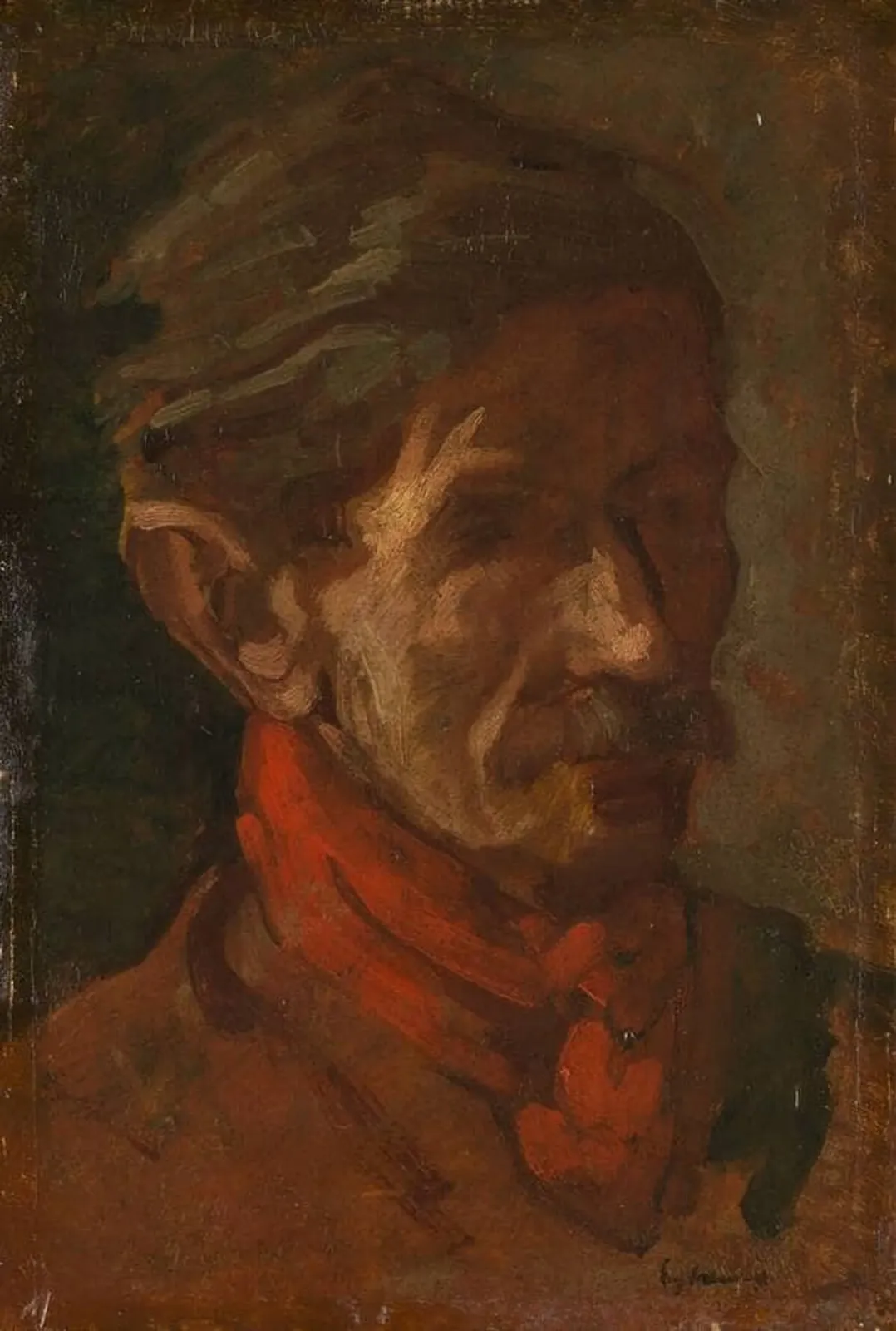 Studiekop van een blinde man, Eugène Delacroix