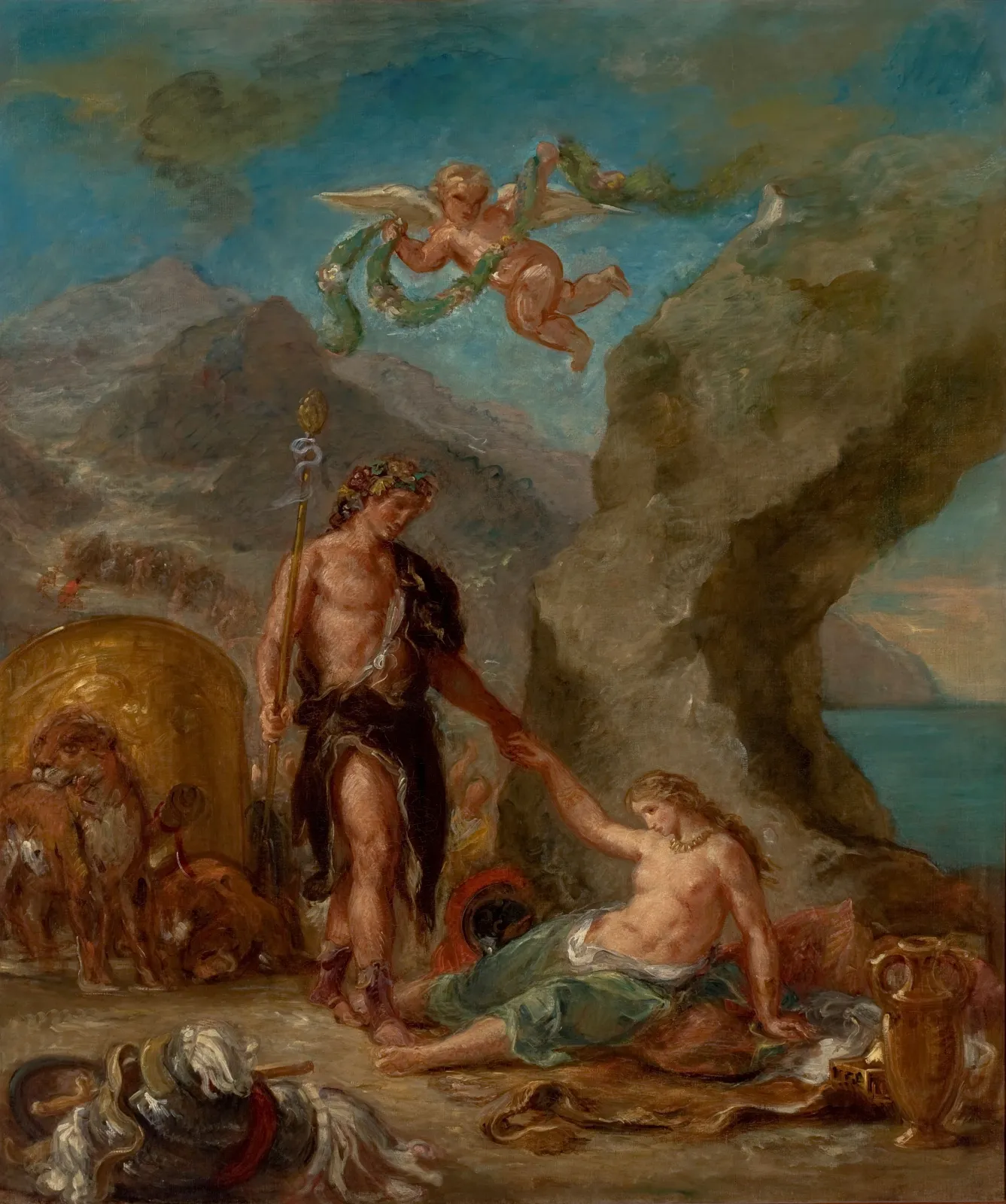 The Autumn - Baccus and Ariadne, Eugène Delacroix