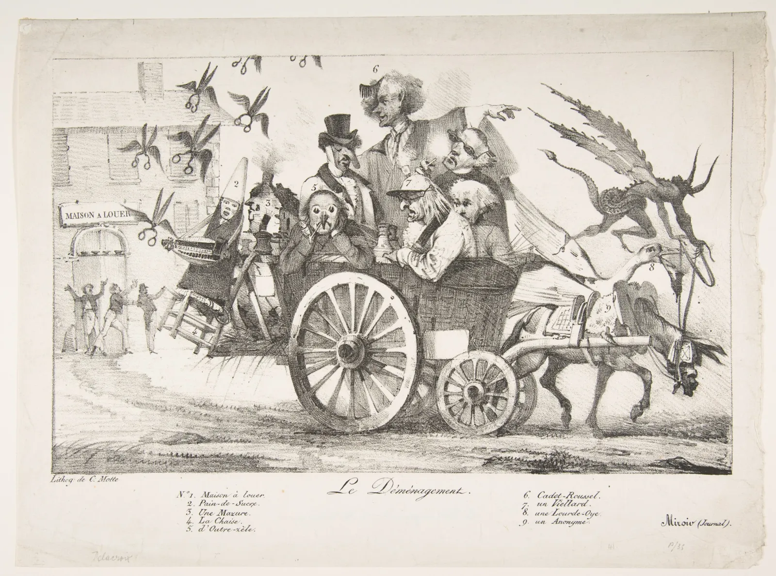 The Board of Censors Moves Out, Eugène Delacroix