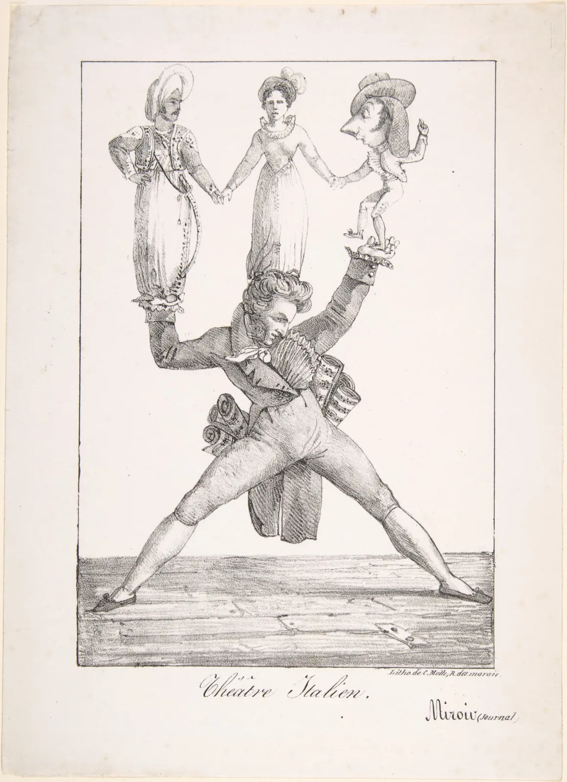 Théâtre Italien, Eugène Delacroix