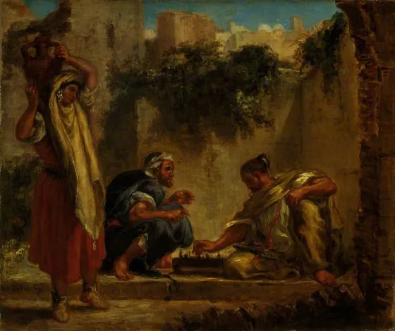 Arabes jouant aux échecs