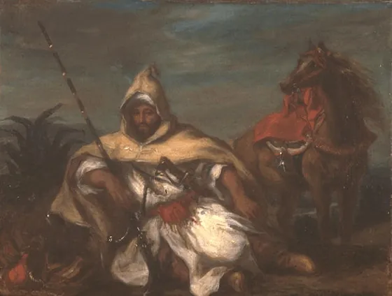 Cavalier de la garde du sultan du Maroc