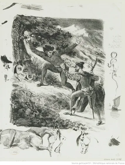 Faust et Méphistophélès dans les montagnes du Harz