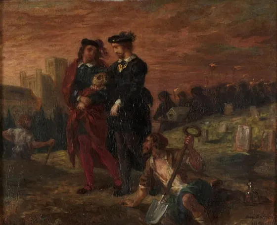 Hamlet et Horatio au cimetière