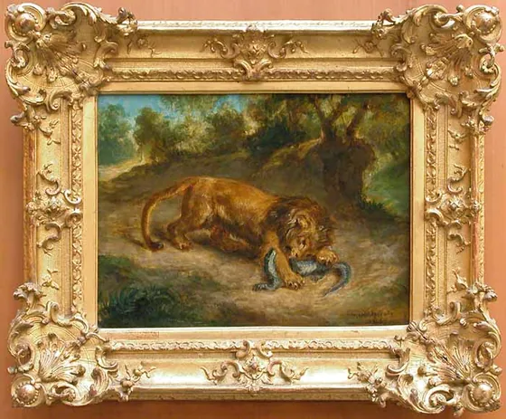 Lion et Caïman